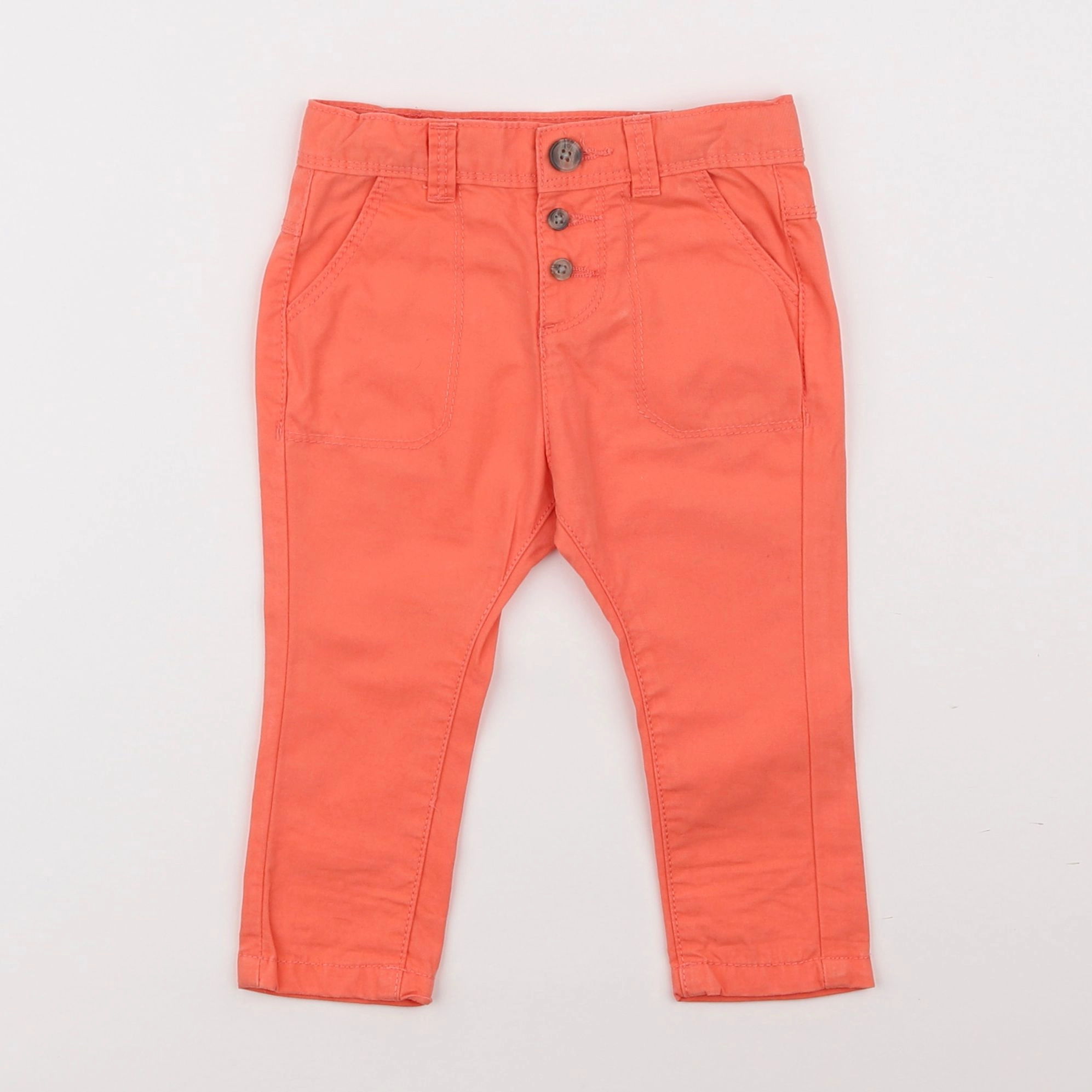 Tape à l'oeil - pantalon orange - 6 mois