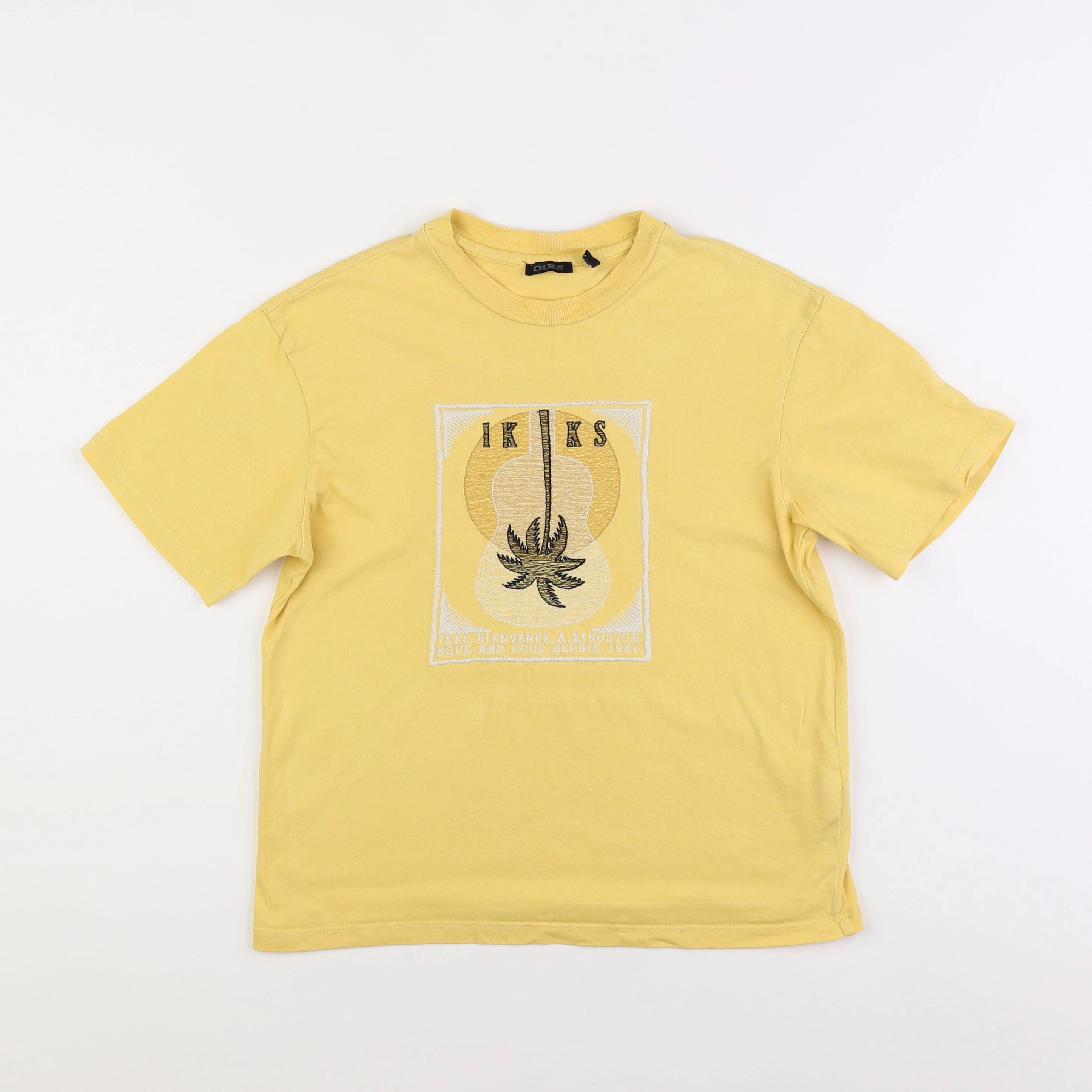 IKKS - tee-shirt jaune - 8 ans