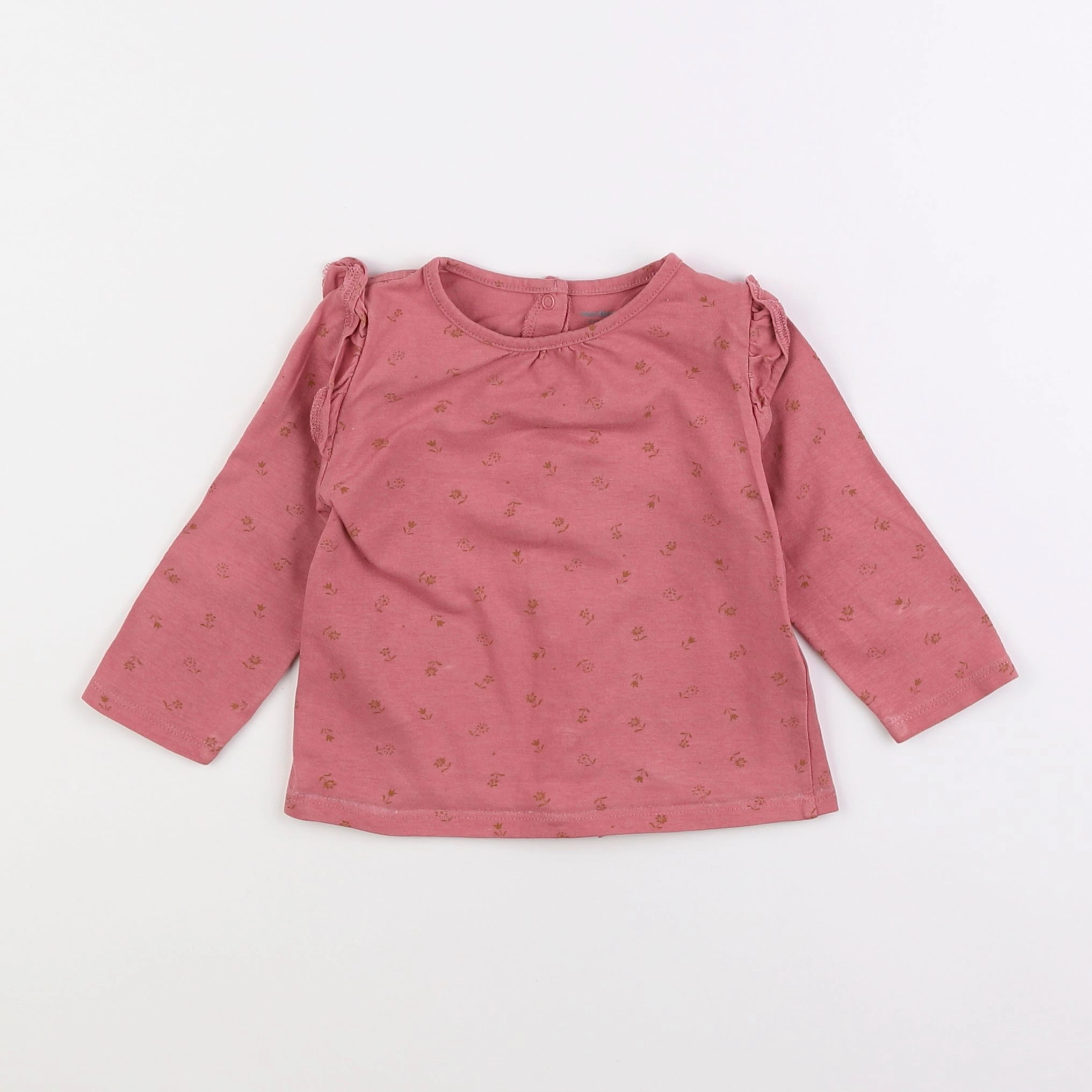 Vertbaudet - tee-shirt rose - 9 mois