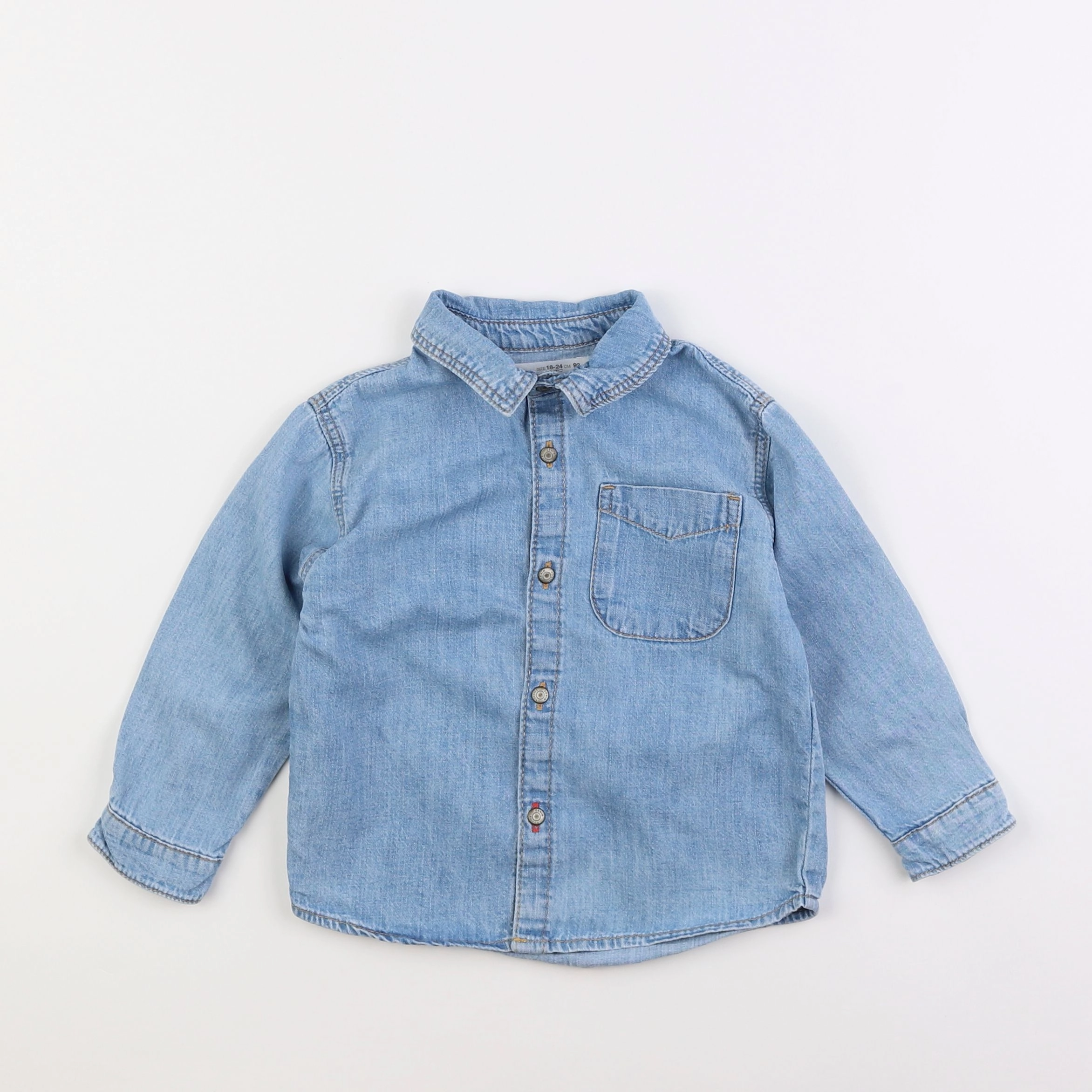 Zara - chemise bleu - 18 mois à 2 ans