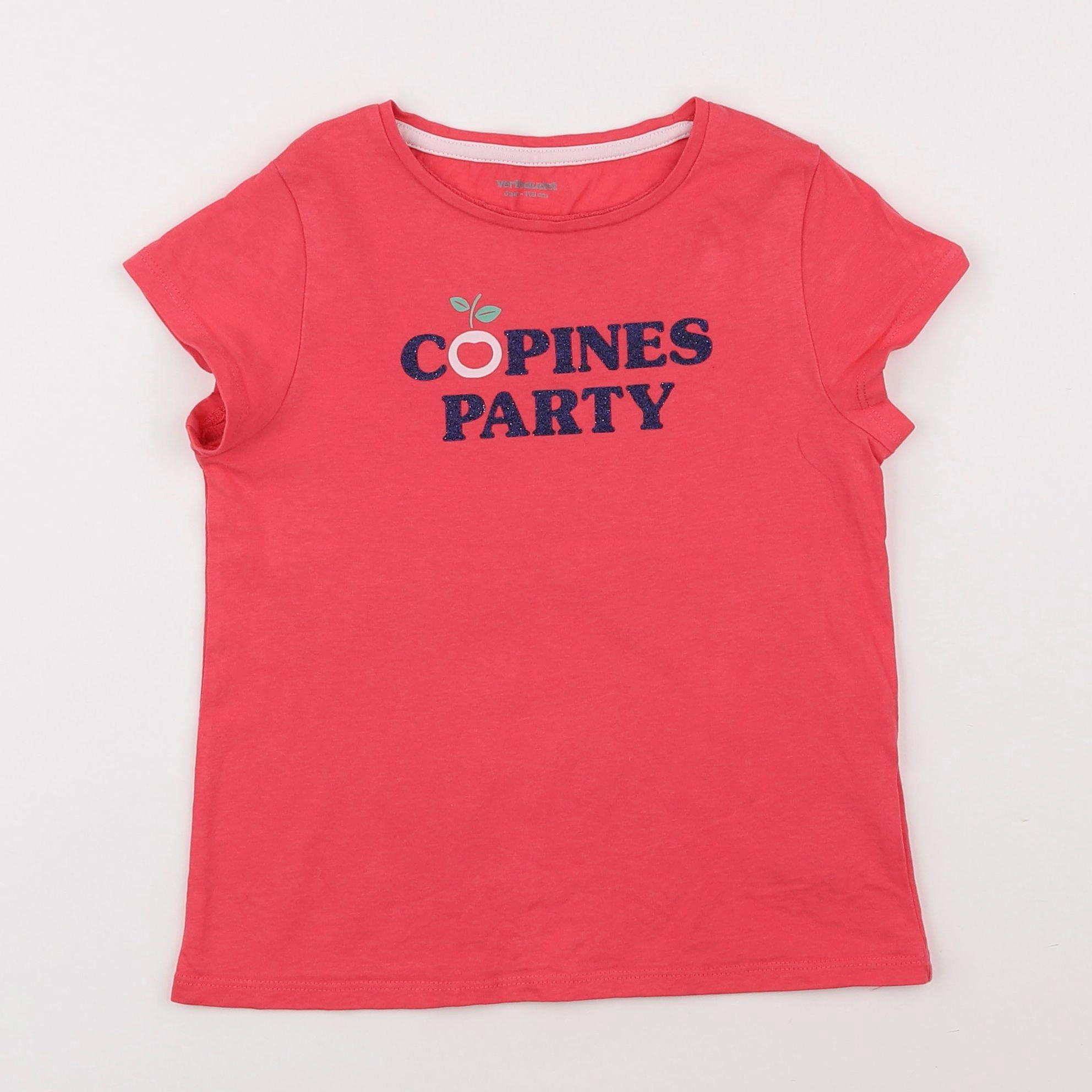 Vertbaudet - tee-shirt rose - 6 ans