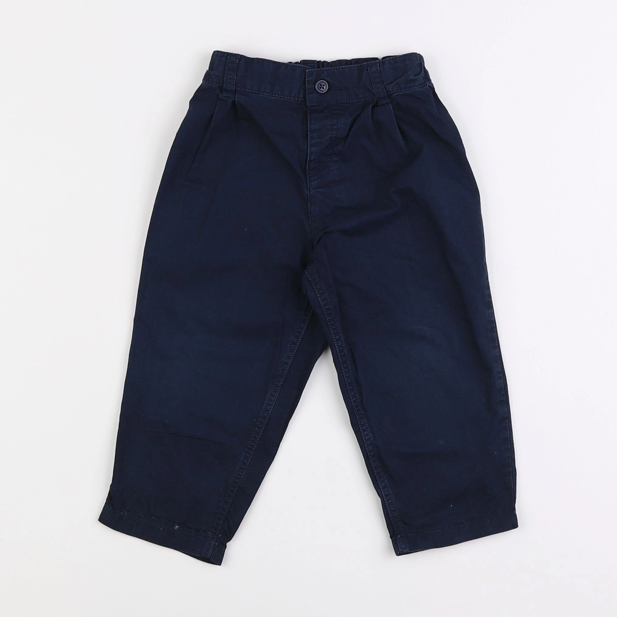 Petit Bateau - pantalon bleu - 2 ans