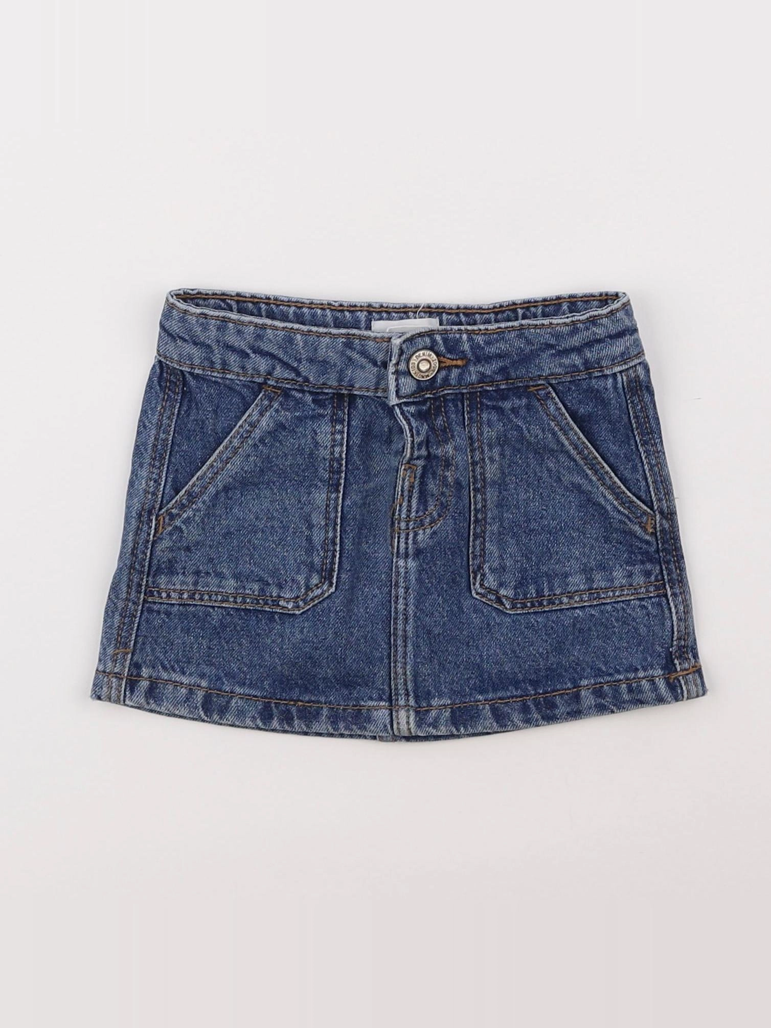 Mango - jupe bleu - 12/18 mois