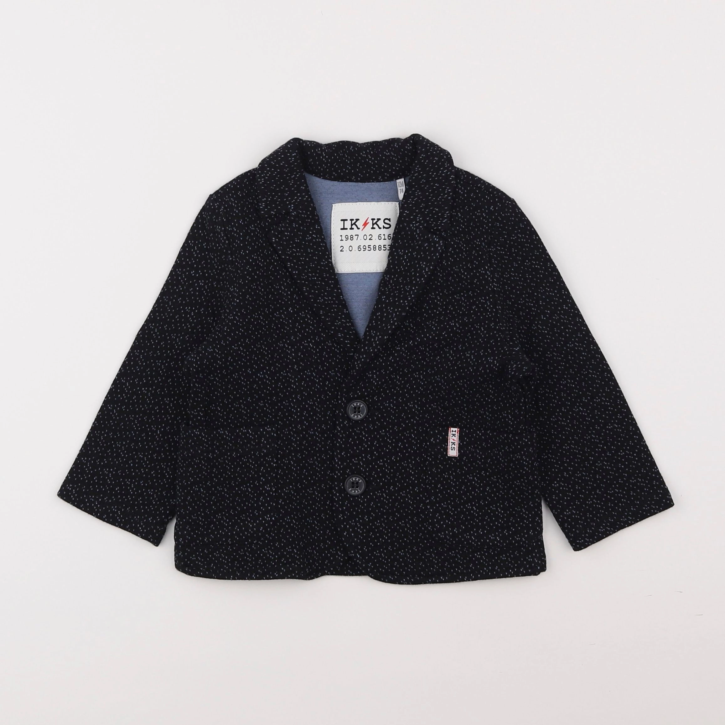 IKKS - veste bleu - 12 mois