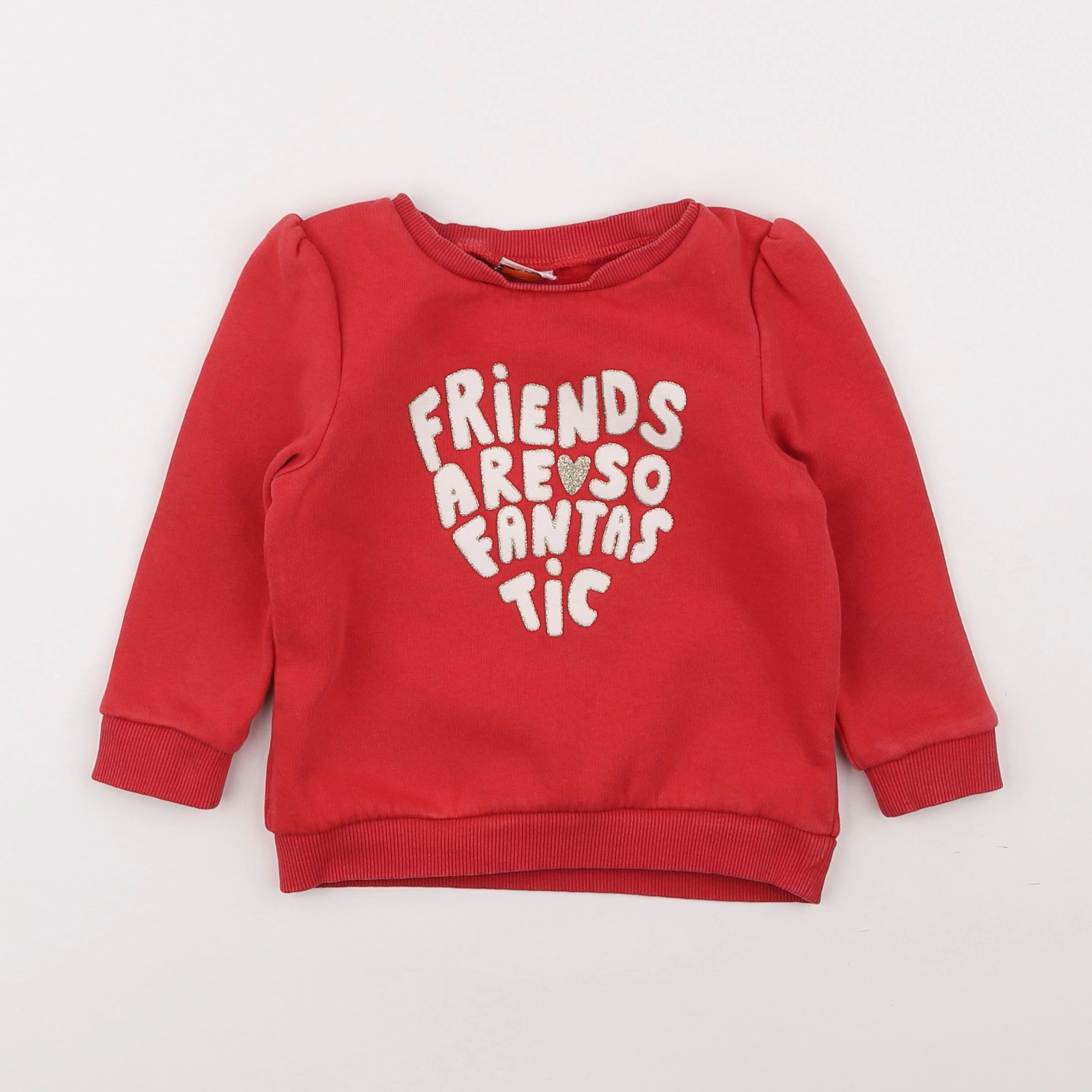 Tape à l'oeil - sweat rouge - 2 ans