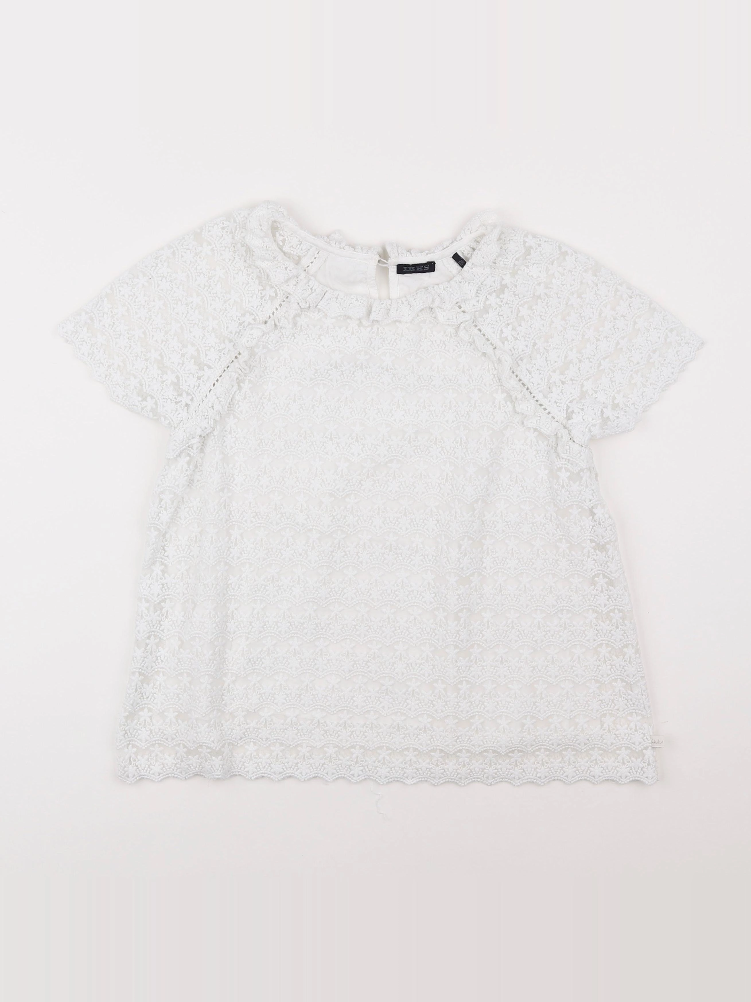 IKKS - blouse blanc - 10 ans