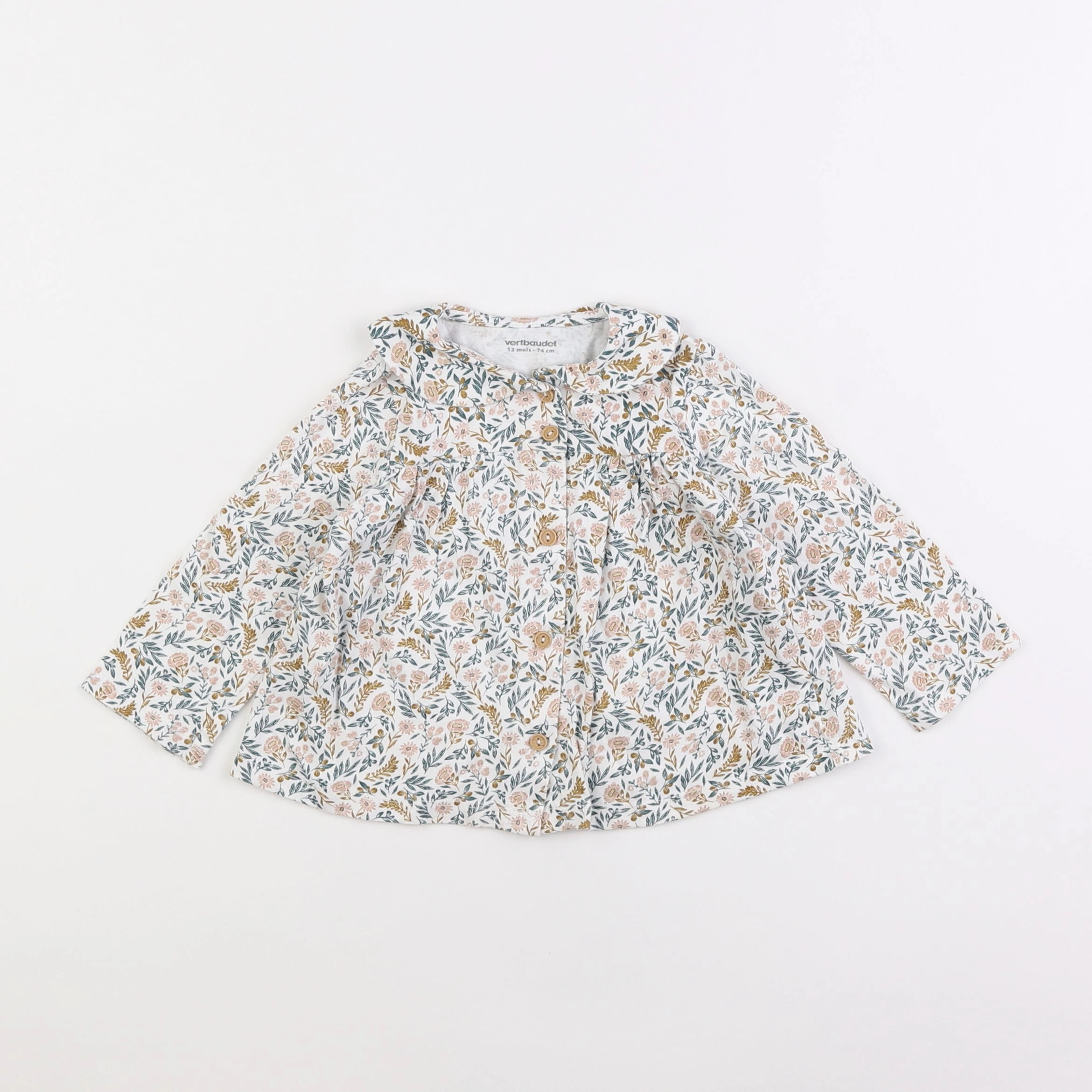 Vertbaudet - tee-shirt multicolore - 12 mois