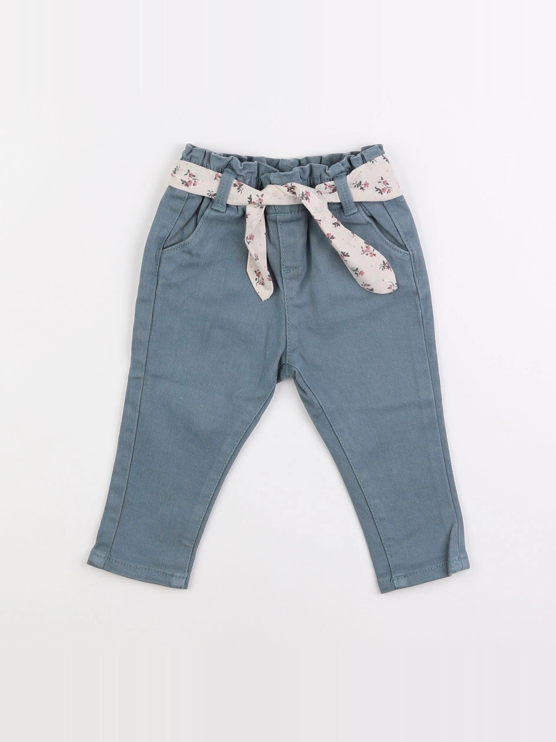 Vertbaudet - jean bleu - 9 mois
