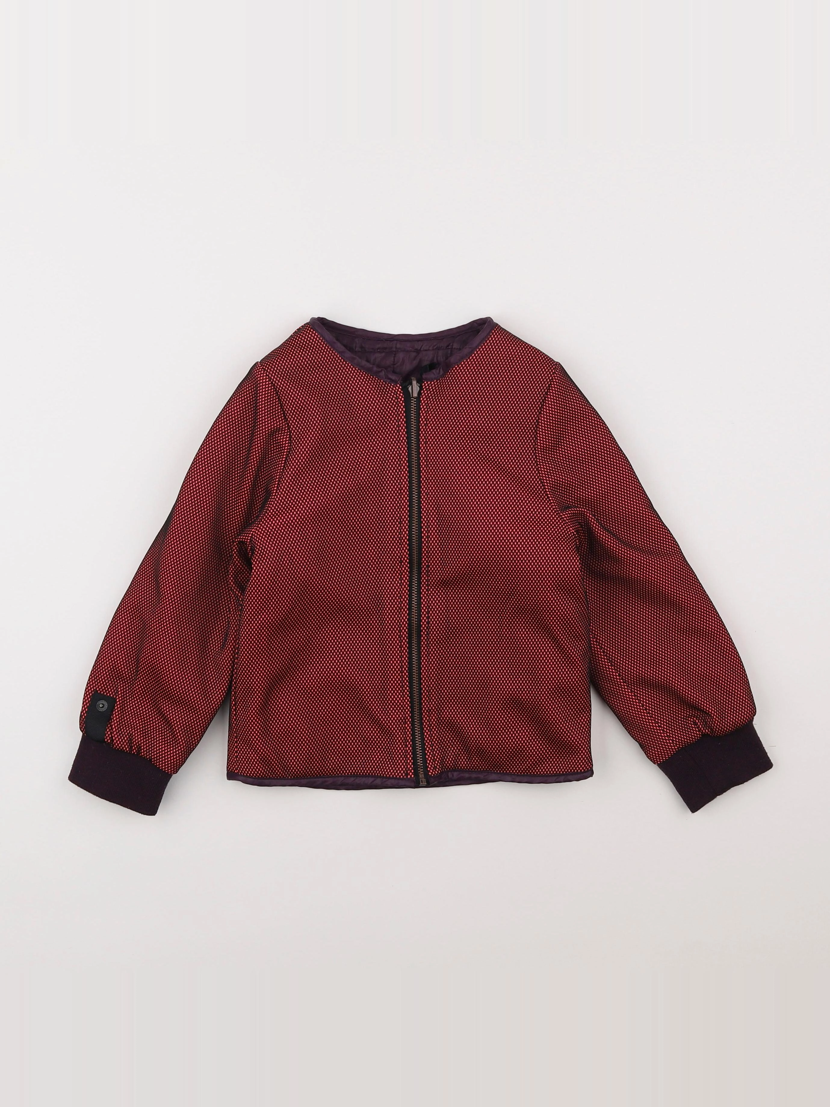 IKKS - imperméable réversible rouge - 4 ans