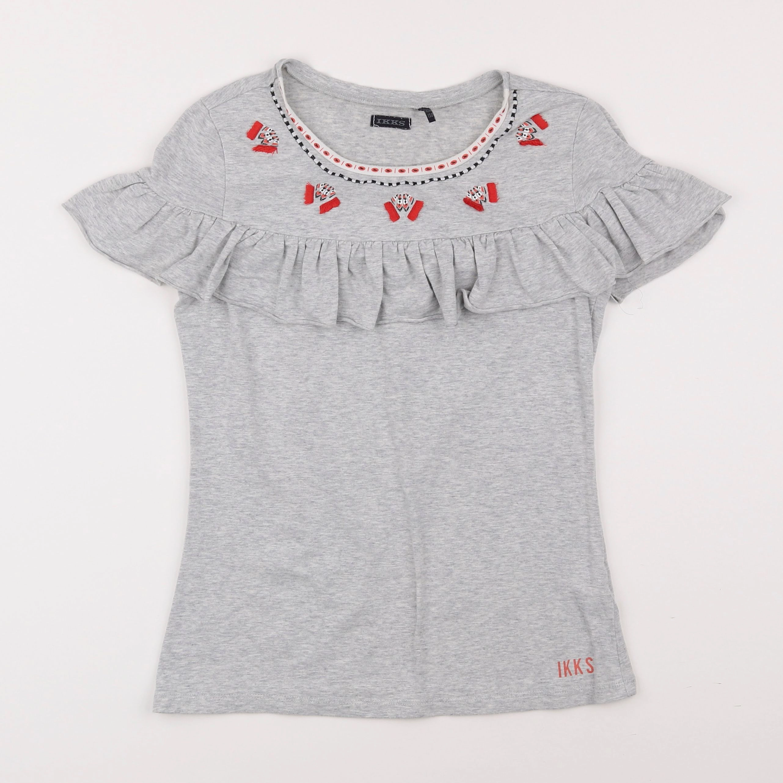IKKS - tee-shirt gris - 12 ans