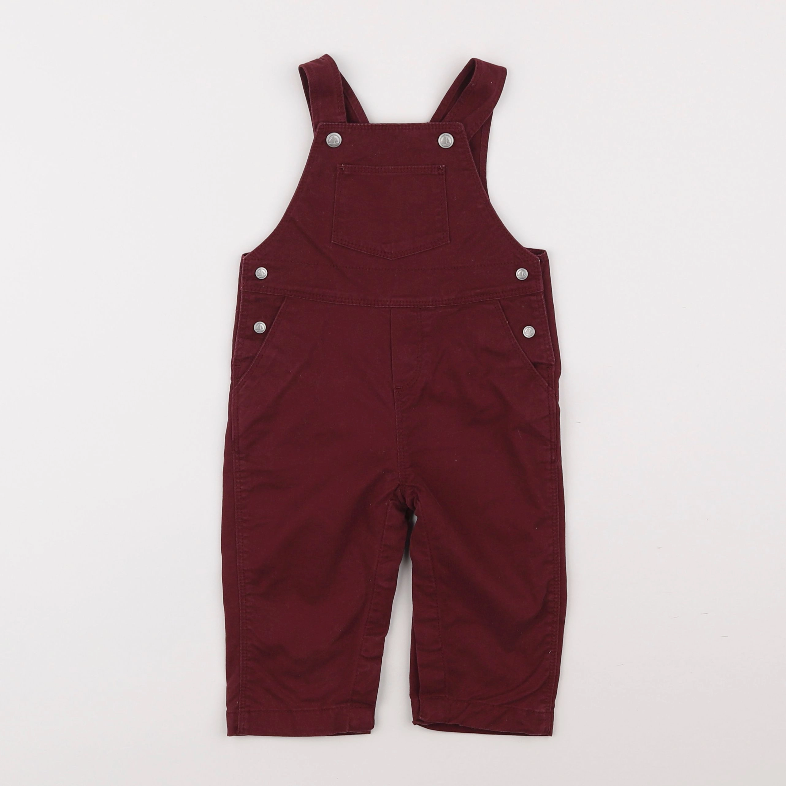 Petit Bateau - salopette rouge - 6 mois