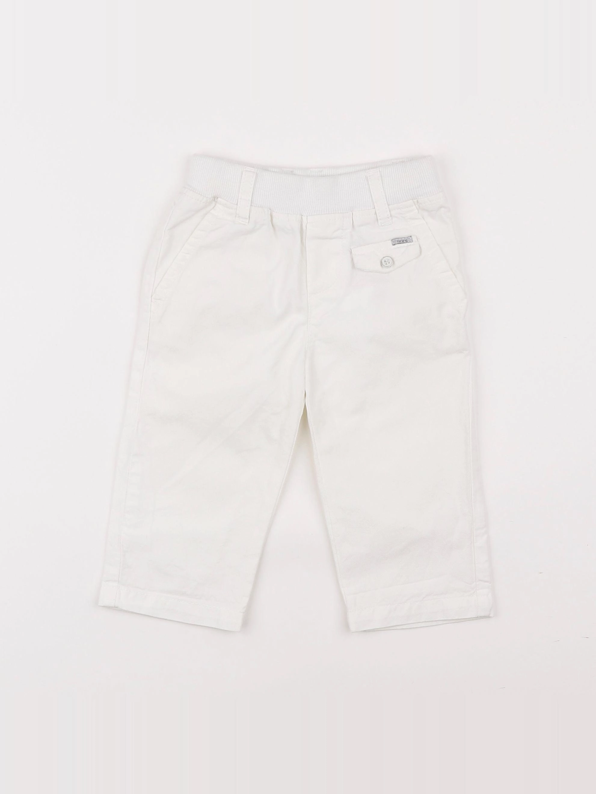IKKS - pantalon blanc - 6 mois
