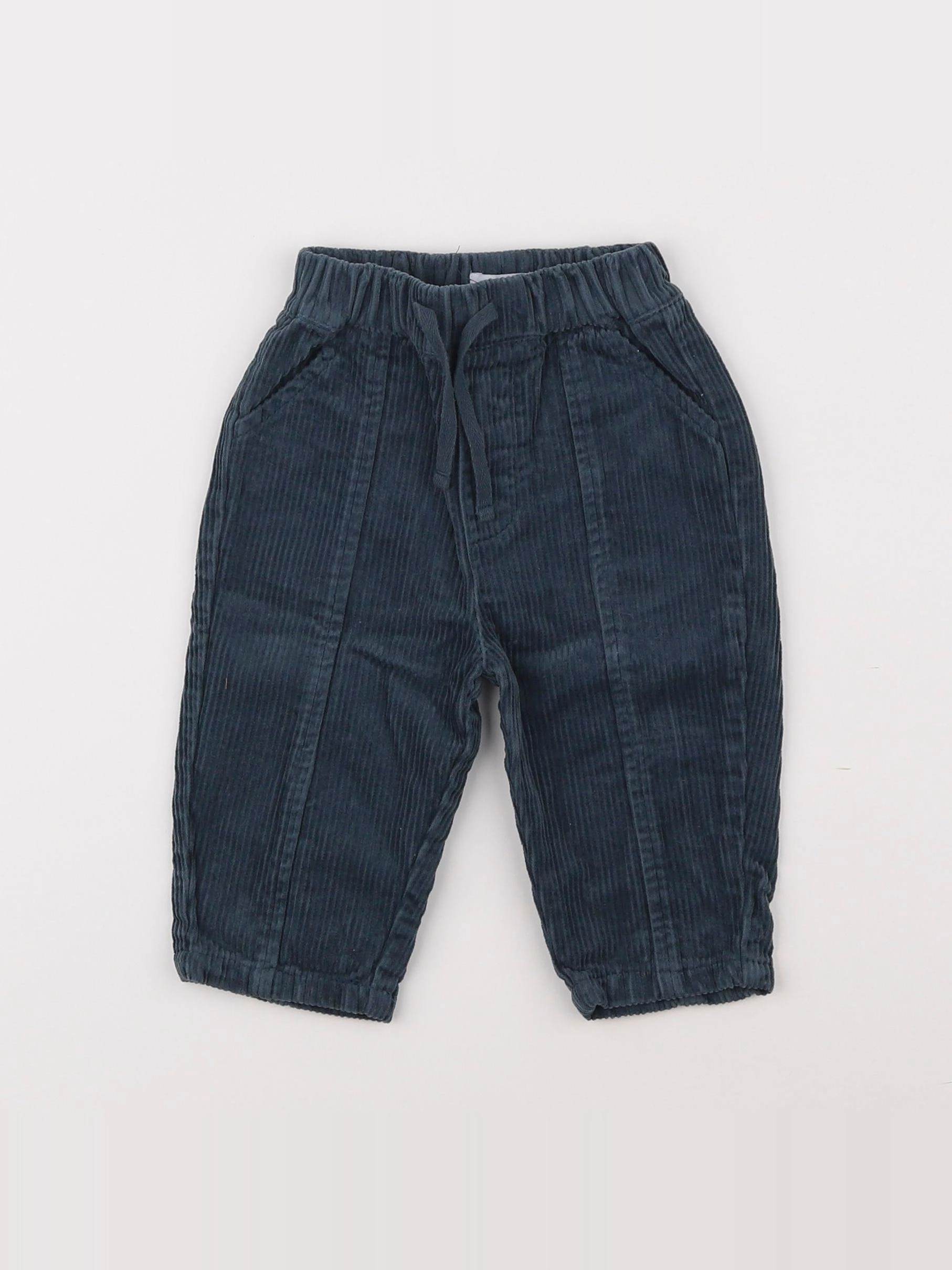 Vertbaudet - pantalon bleu - 6 mois