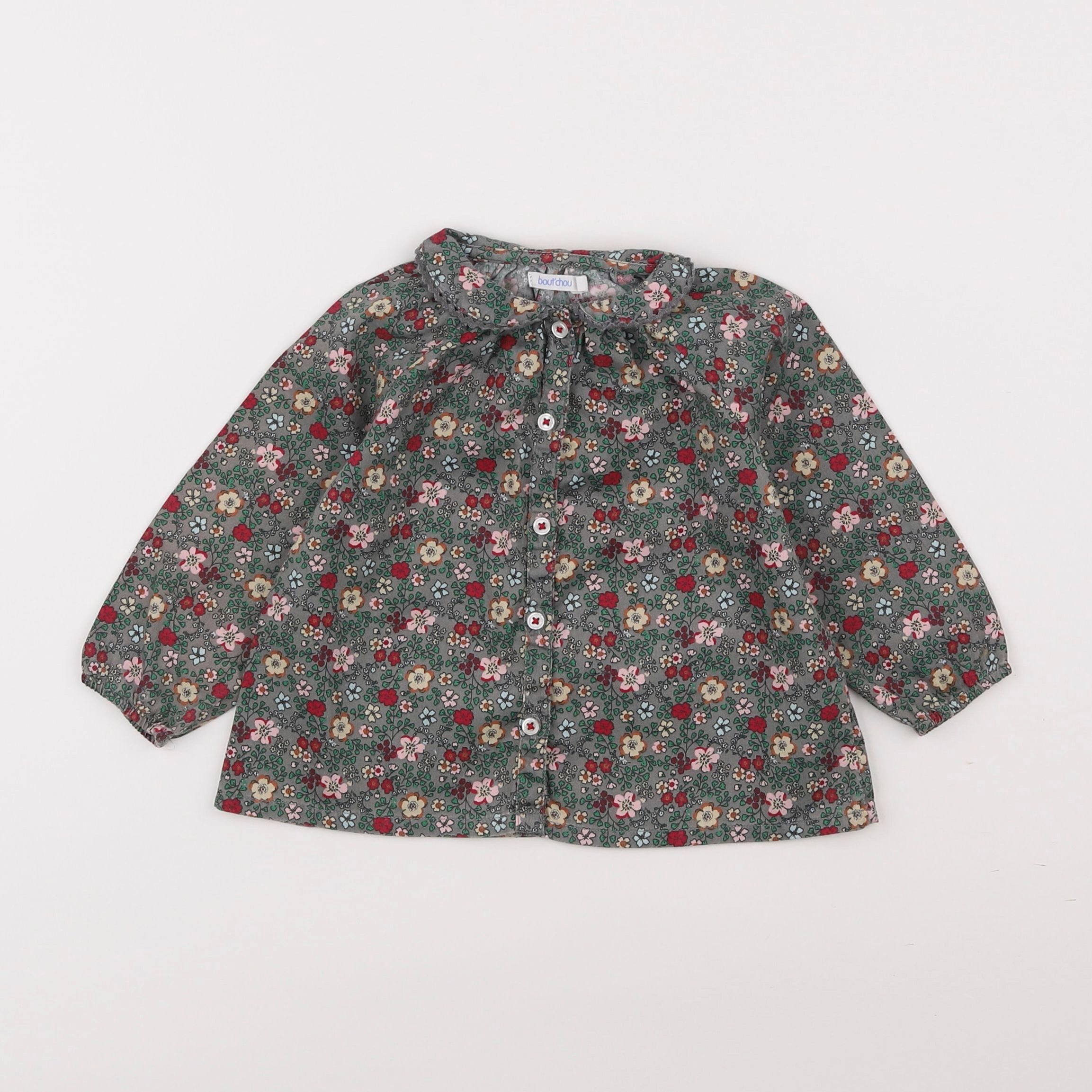 Boutchou - blouse multicolore - 9 mois