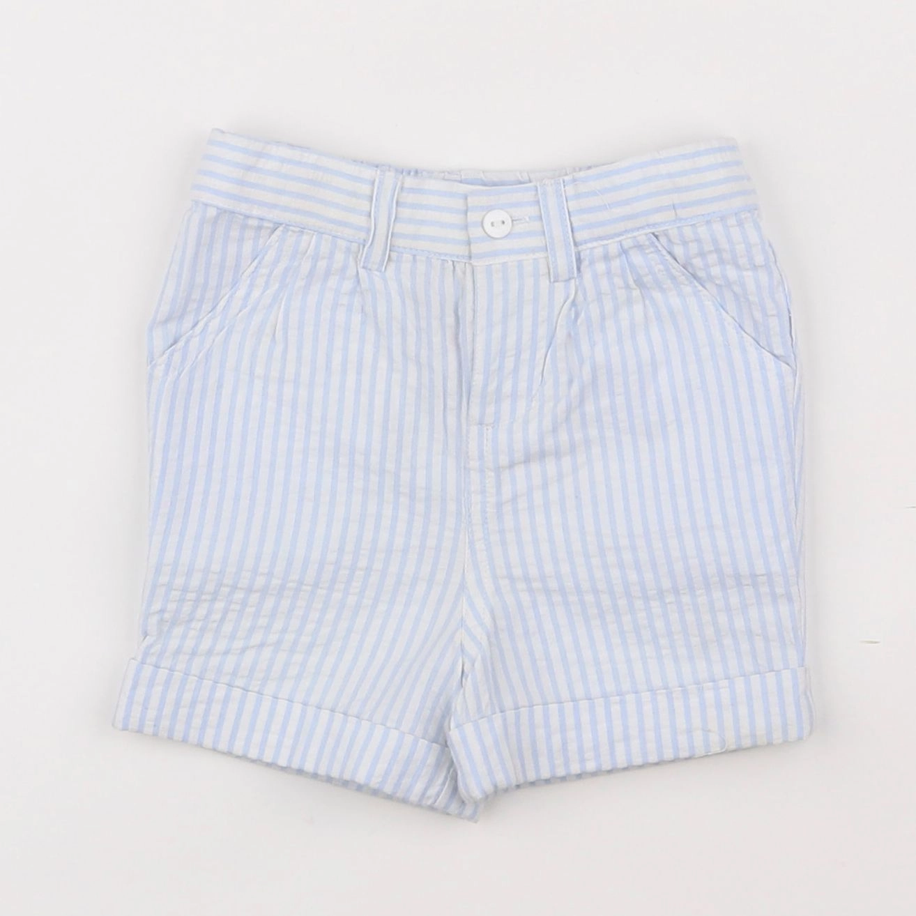 Cyrillus - short bleu - 6 mois