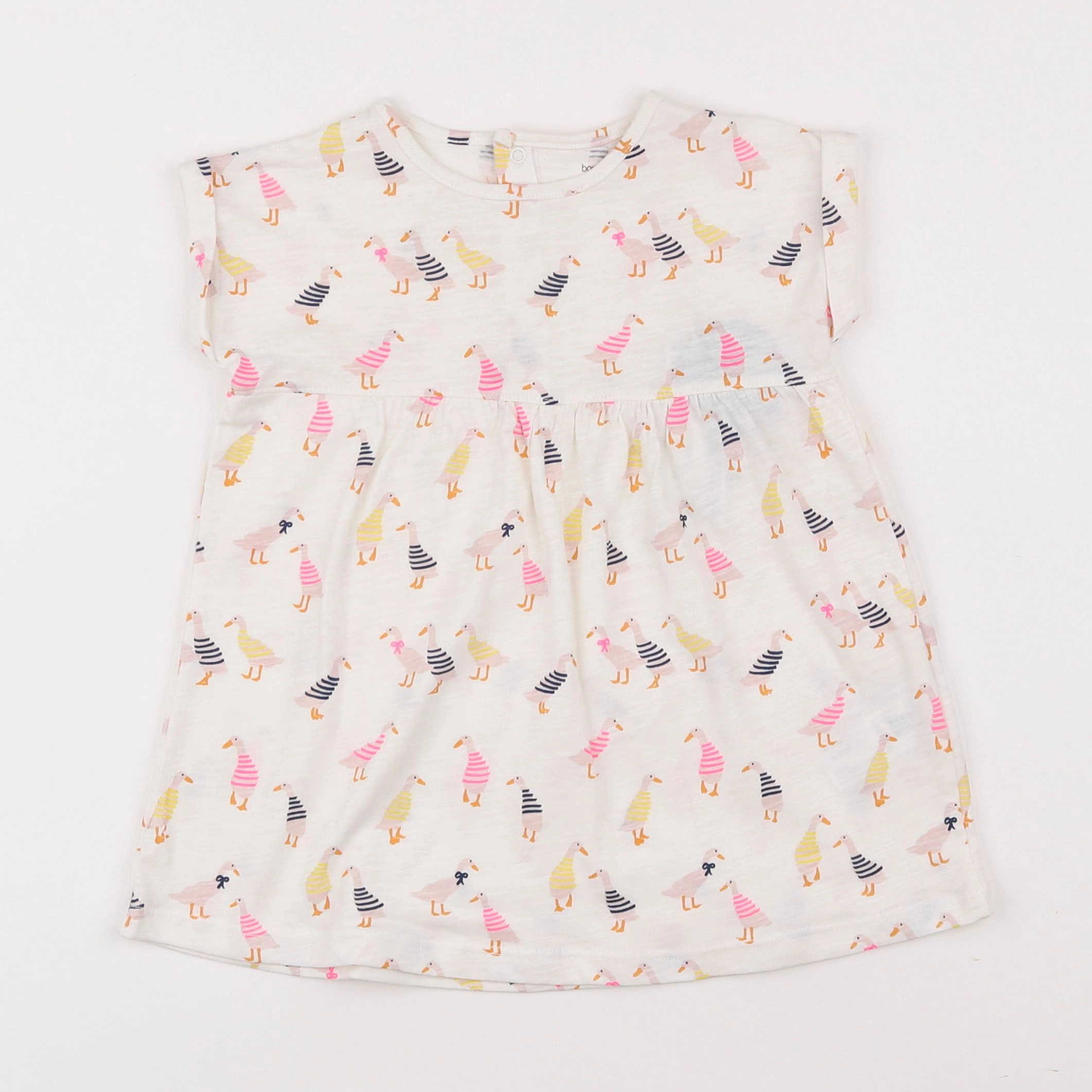 Monoprix - robe beige - 12 mois