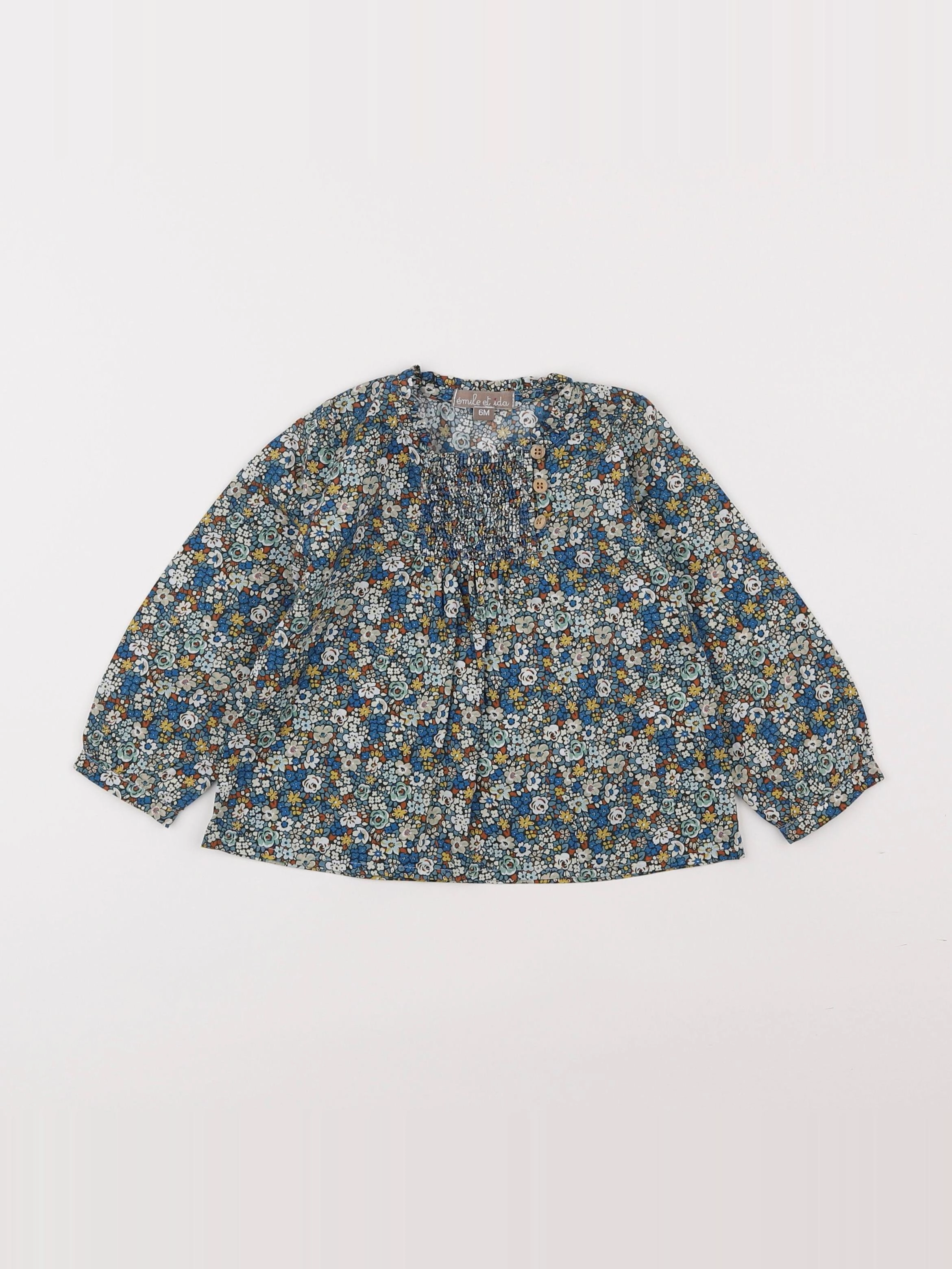 Emile et Ida - blouse multicolore - 6 mois