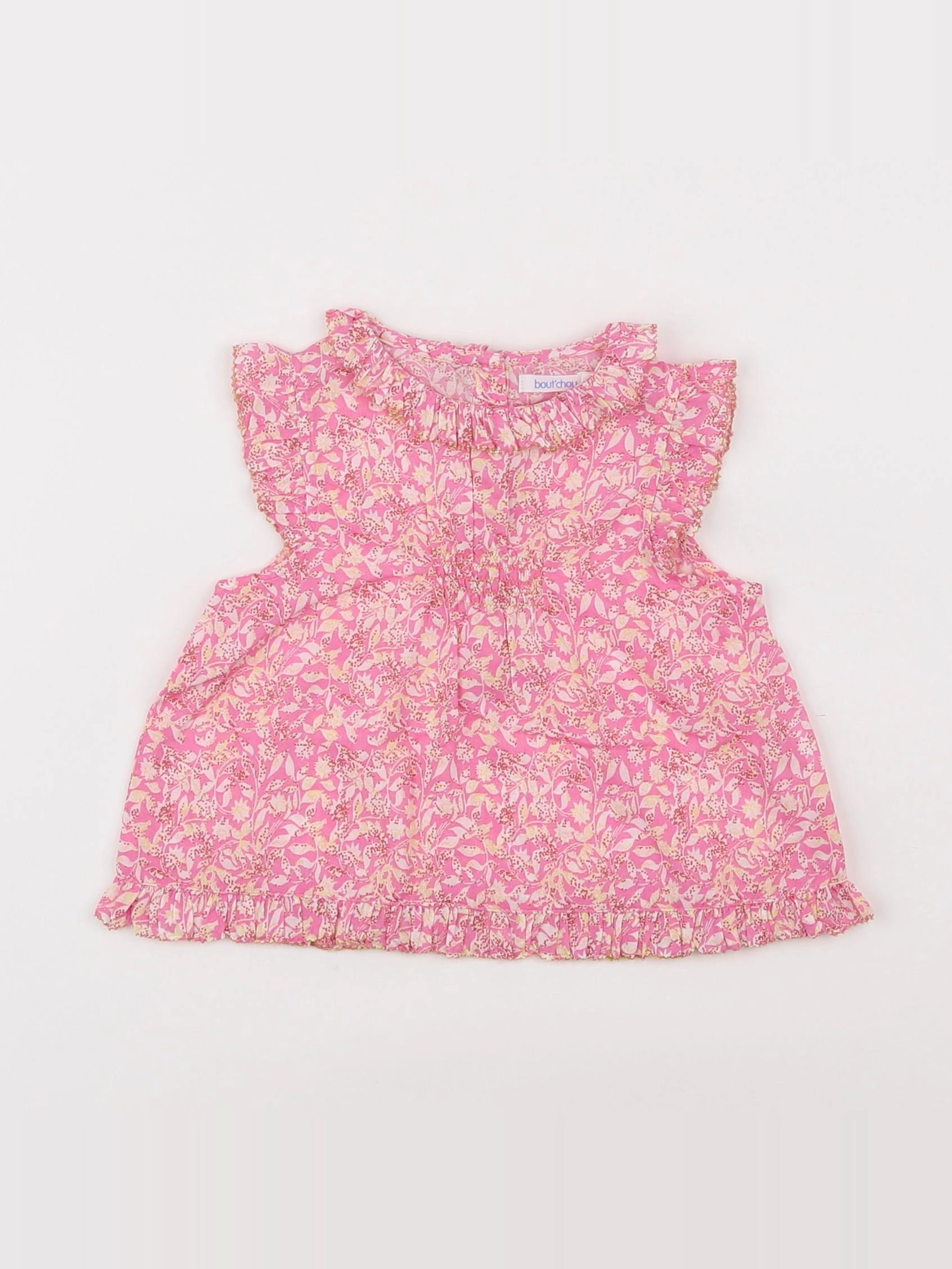 Boutchou - blouse rose - 6 mois