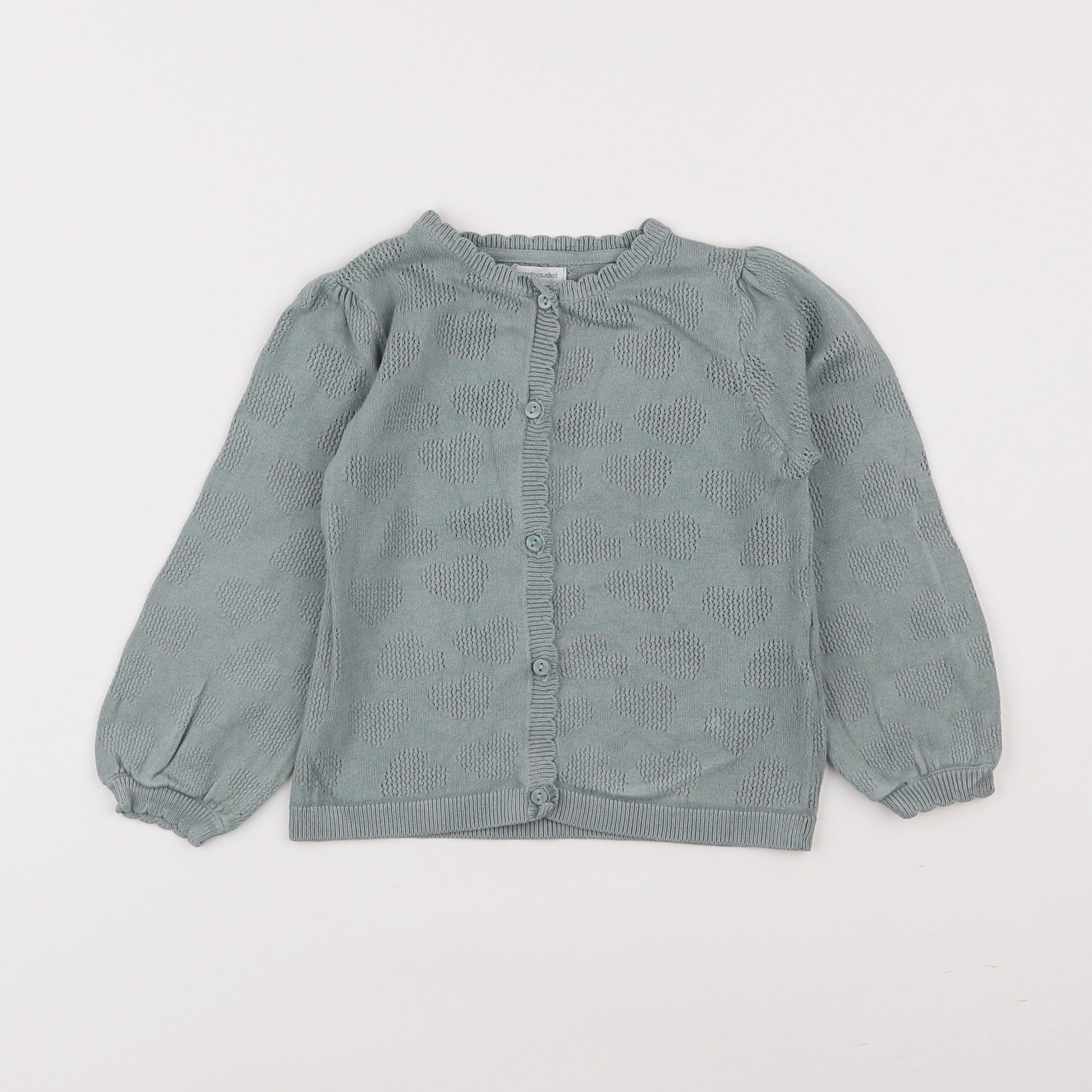 Vertbaudet - gilet bleu - 2 ans
