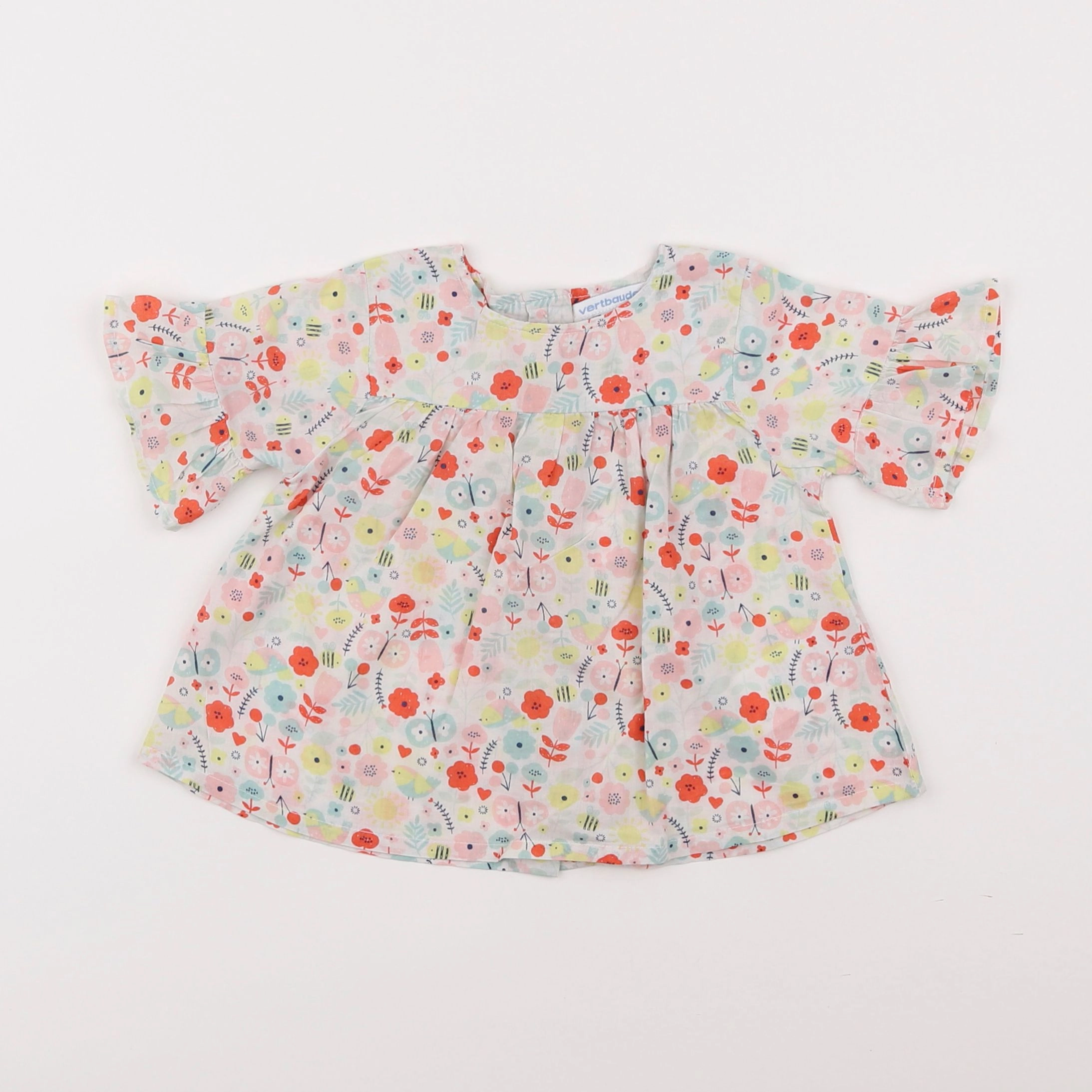 Vertbaudet - blouse multicolore - 9 mois