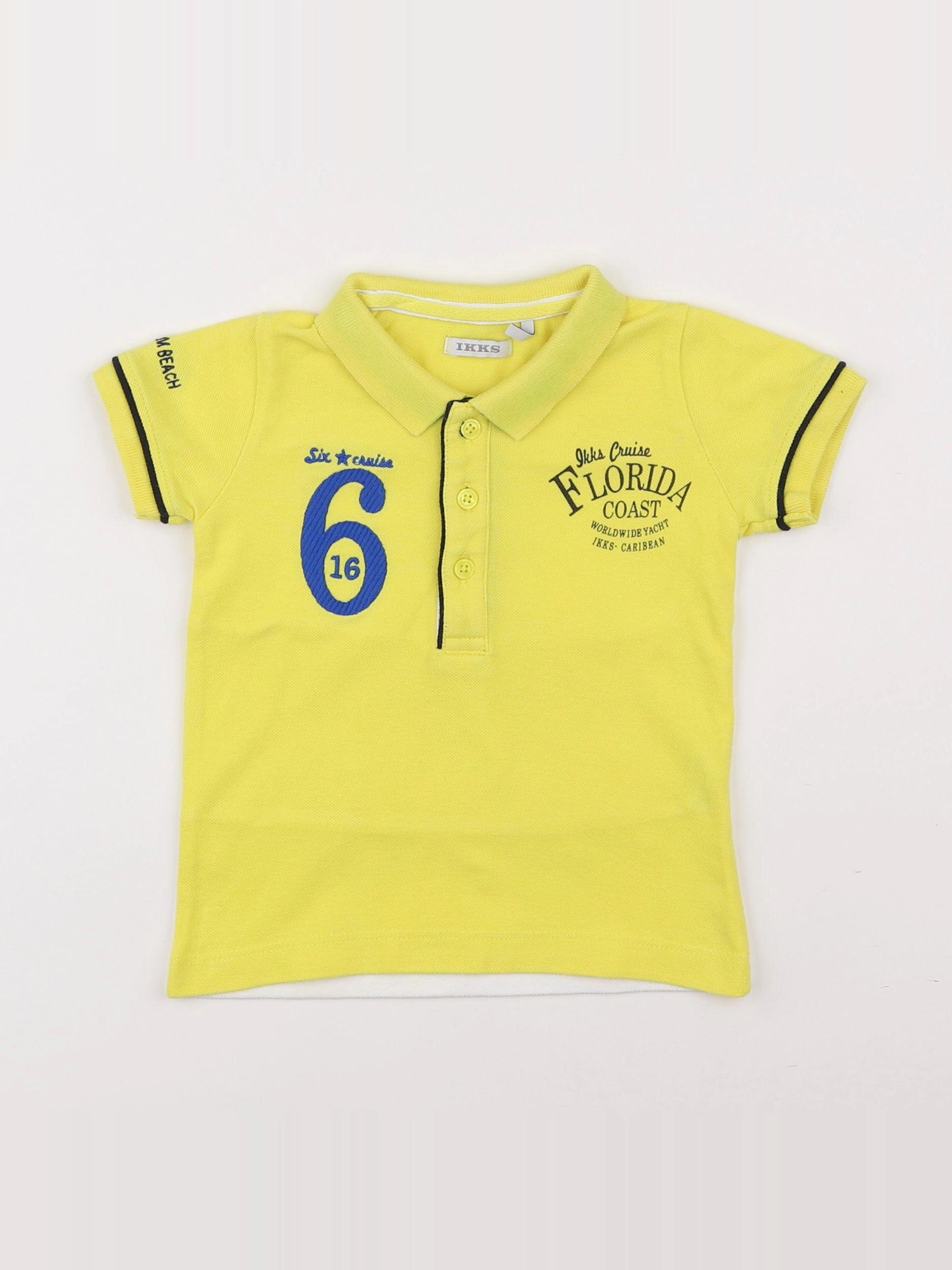 IKKS - polo jaune - 12 mois