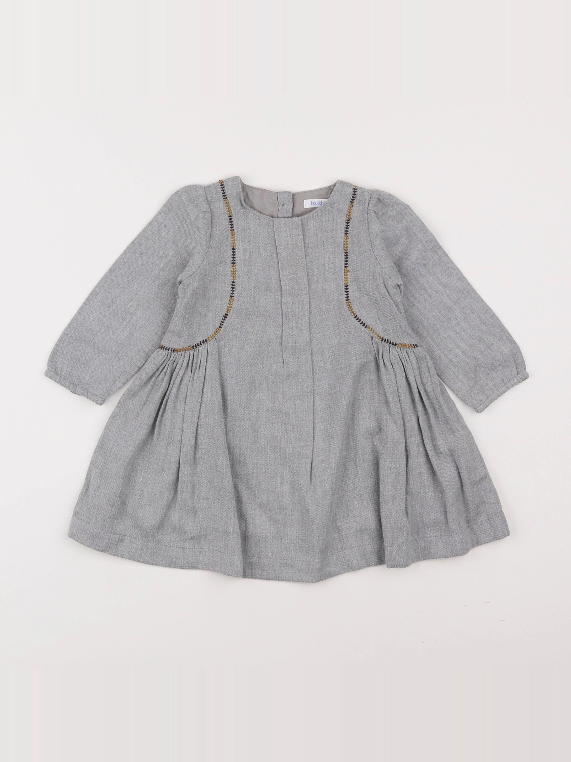 Boutchou - robe gris - 6 mois