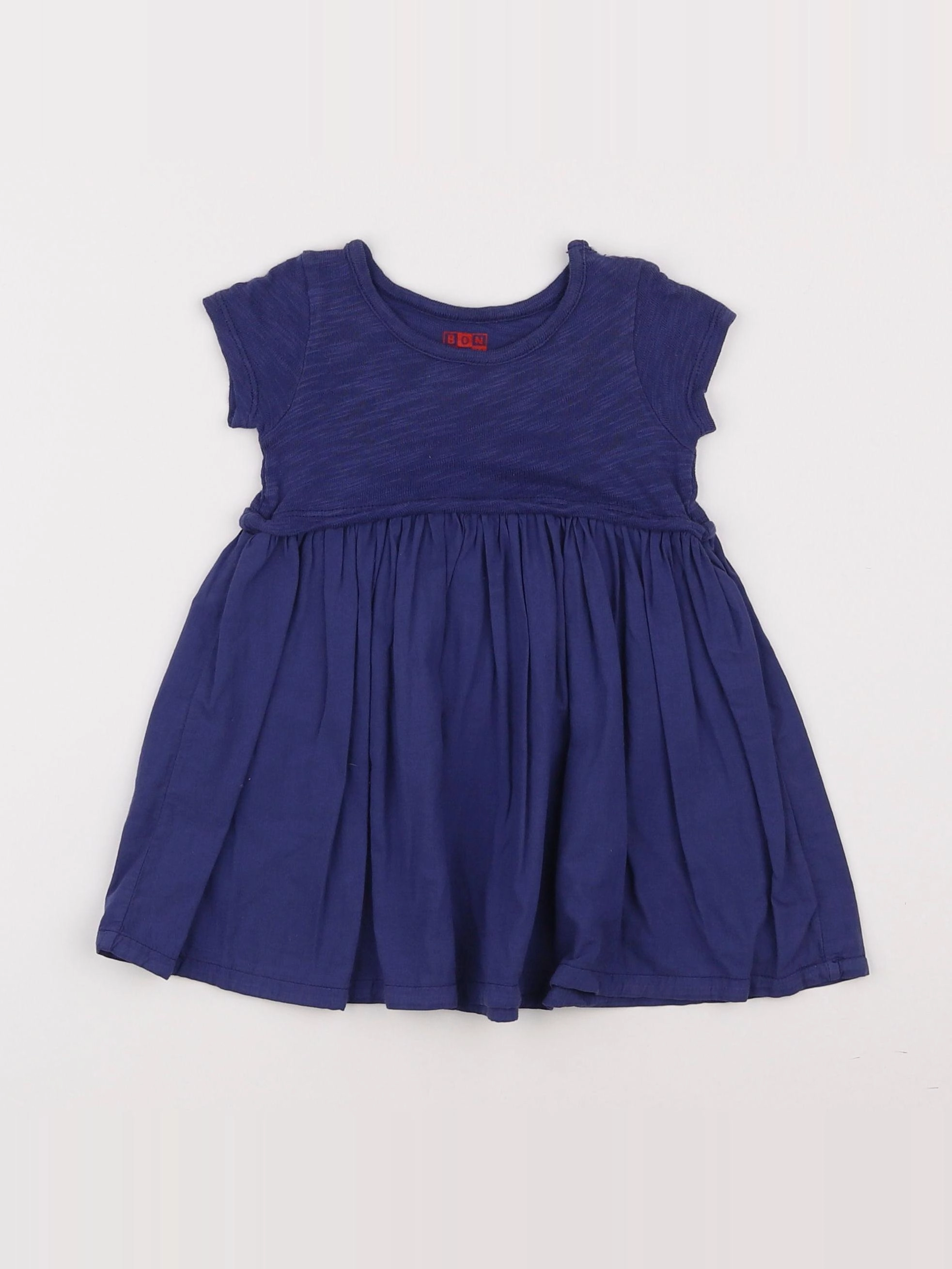 Bonton - robe bleu - 6 mois