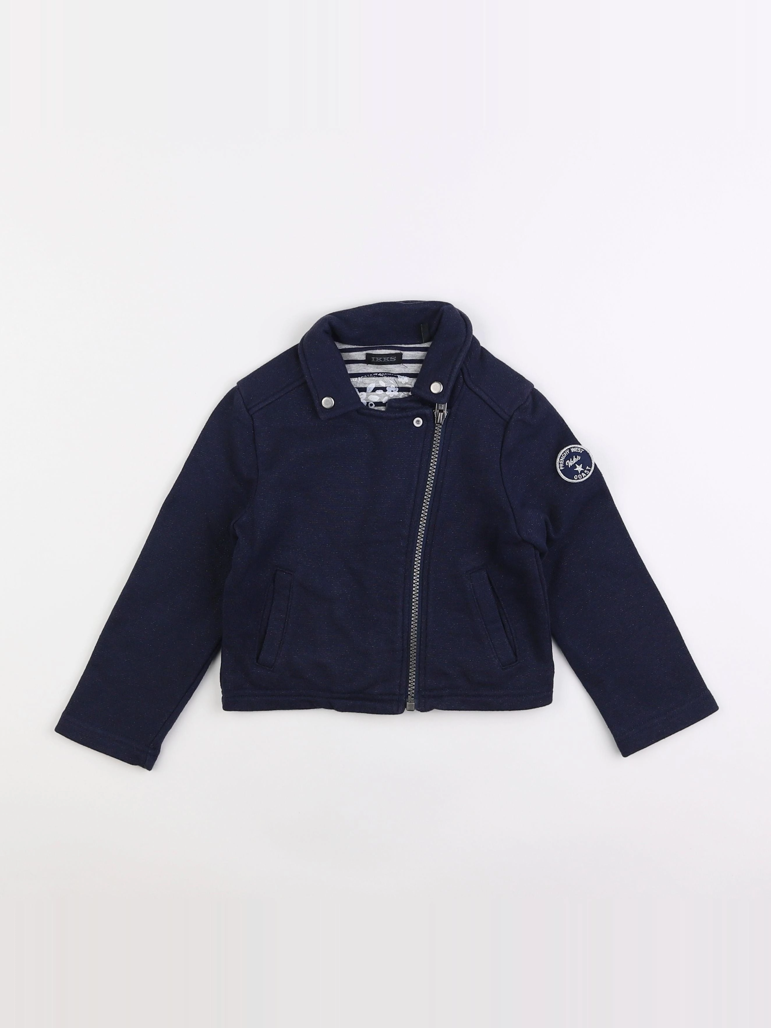 IKKS - veste bleu - 4 ans