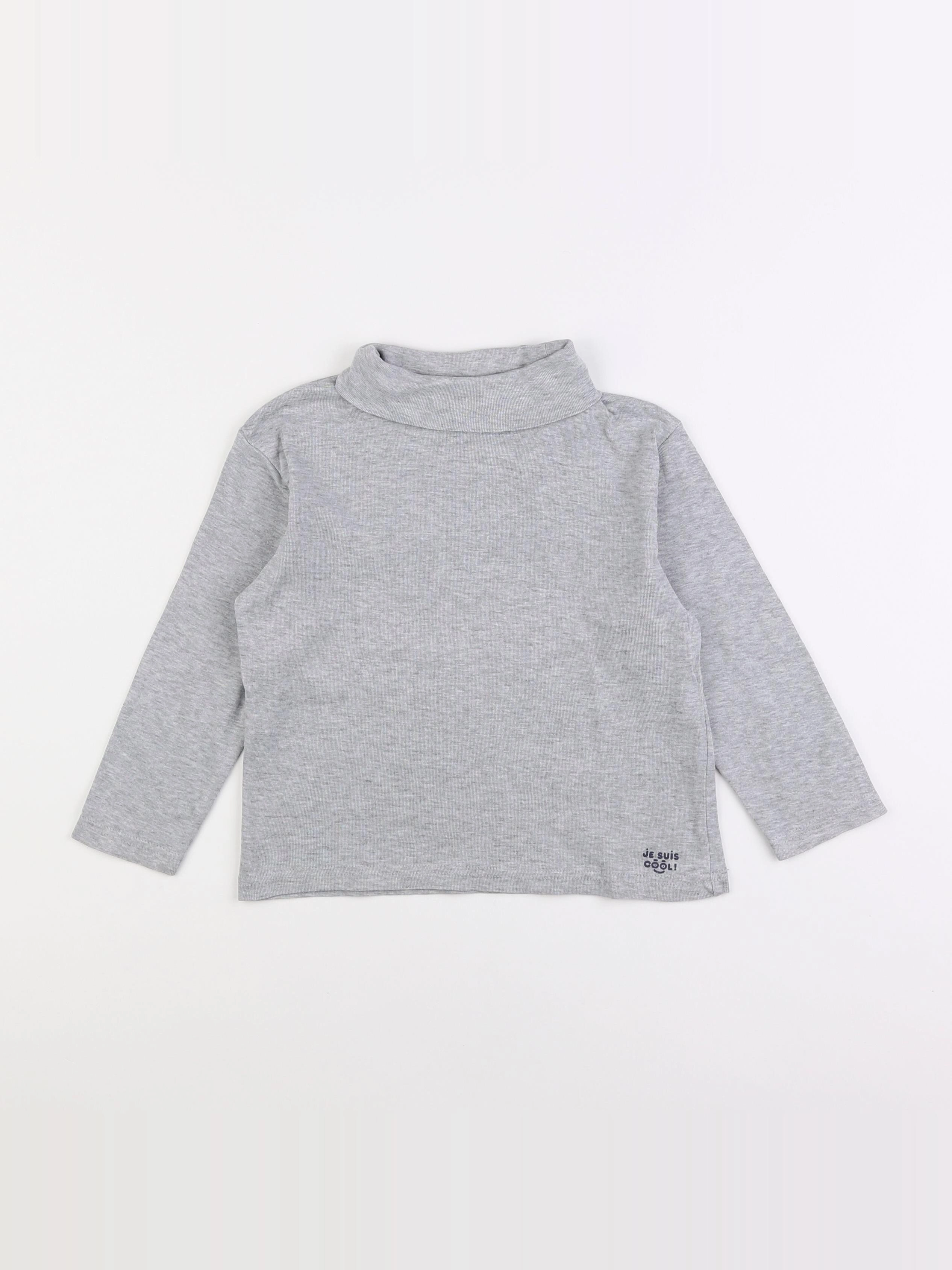 Vertbaudet - sous-pull gris - 5 ans