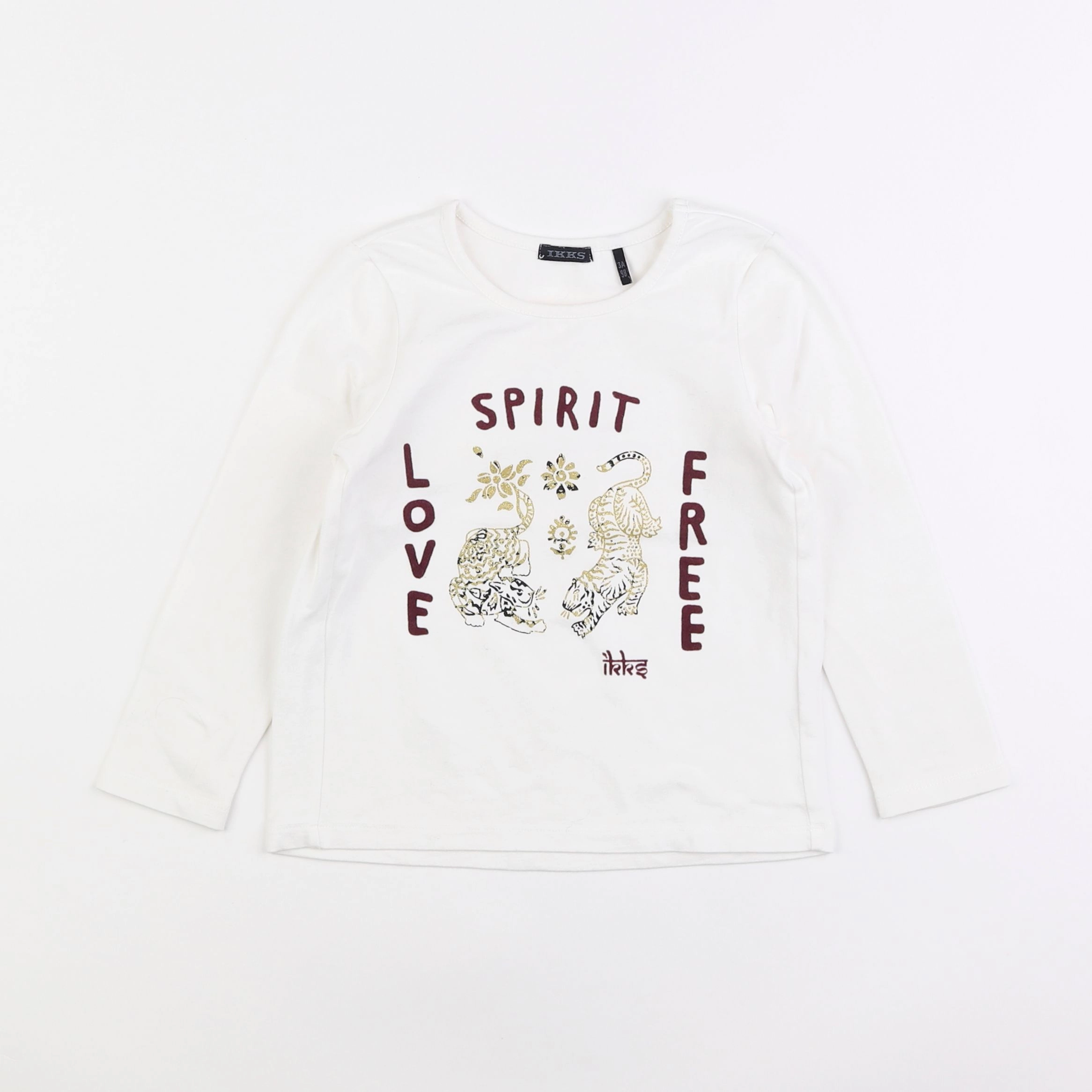 IKKS - tee-shirt blanc - 3 ans