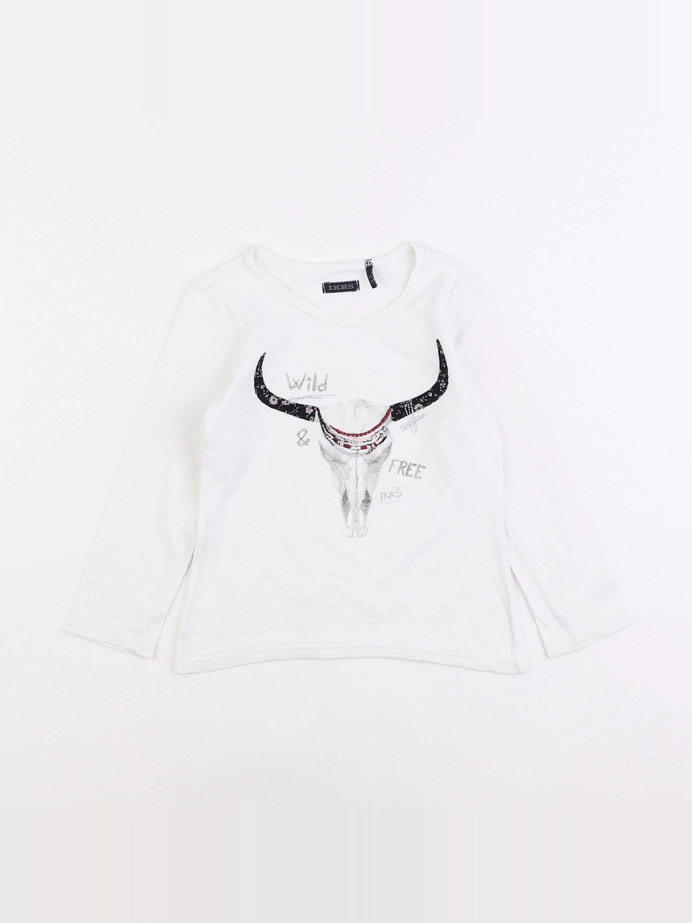 IKKS - tee-shirt blanc - 3 ans