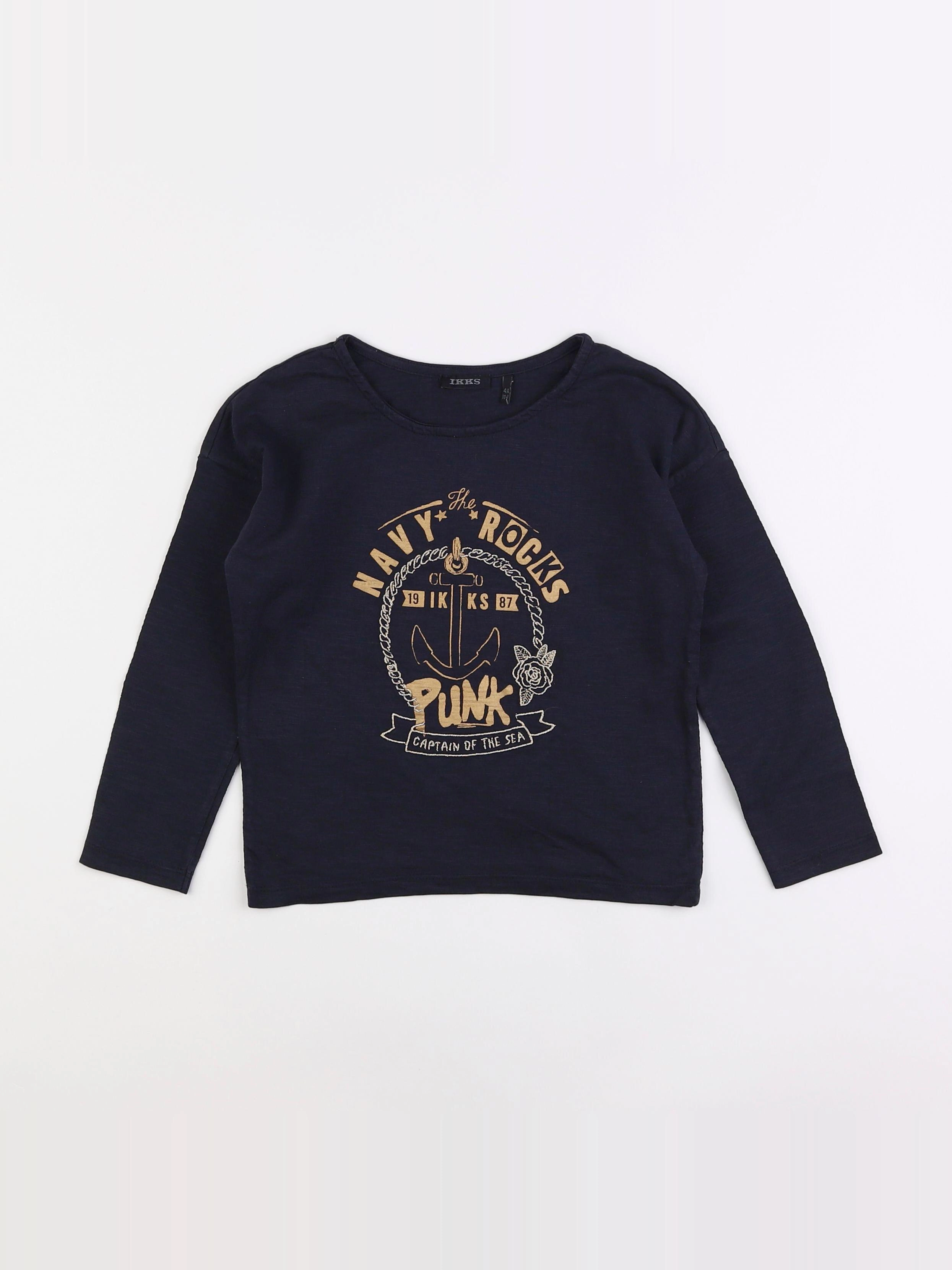 IKKS - tee-shirt bleu - 4 ans
