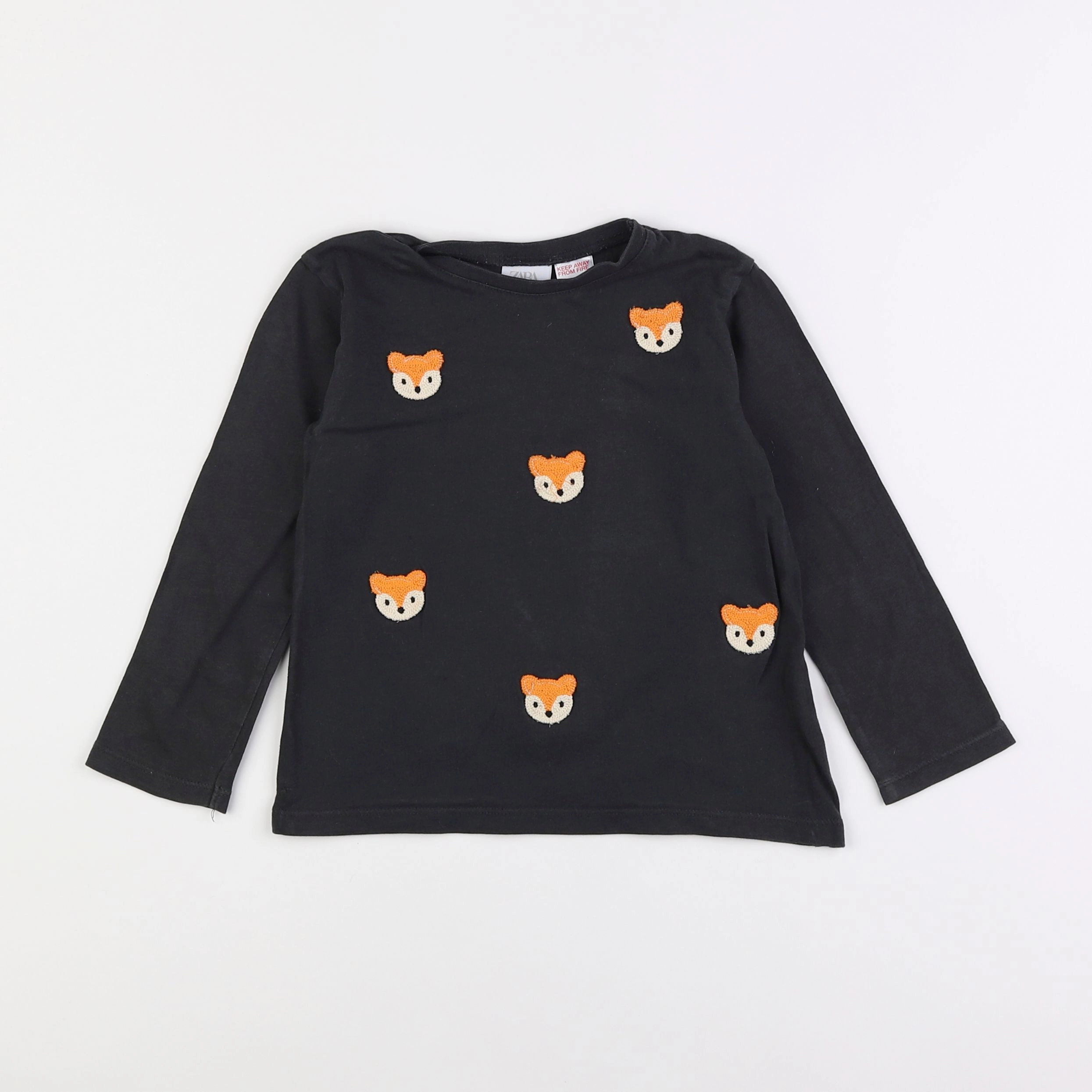 Zara - tee-shirt gris - 3/4 ans