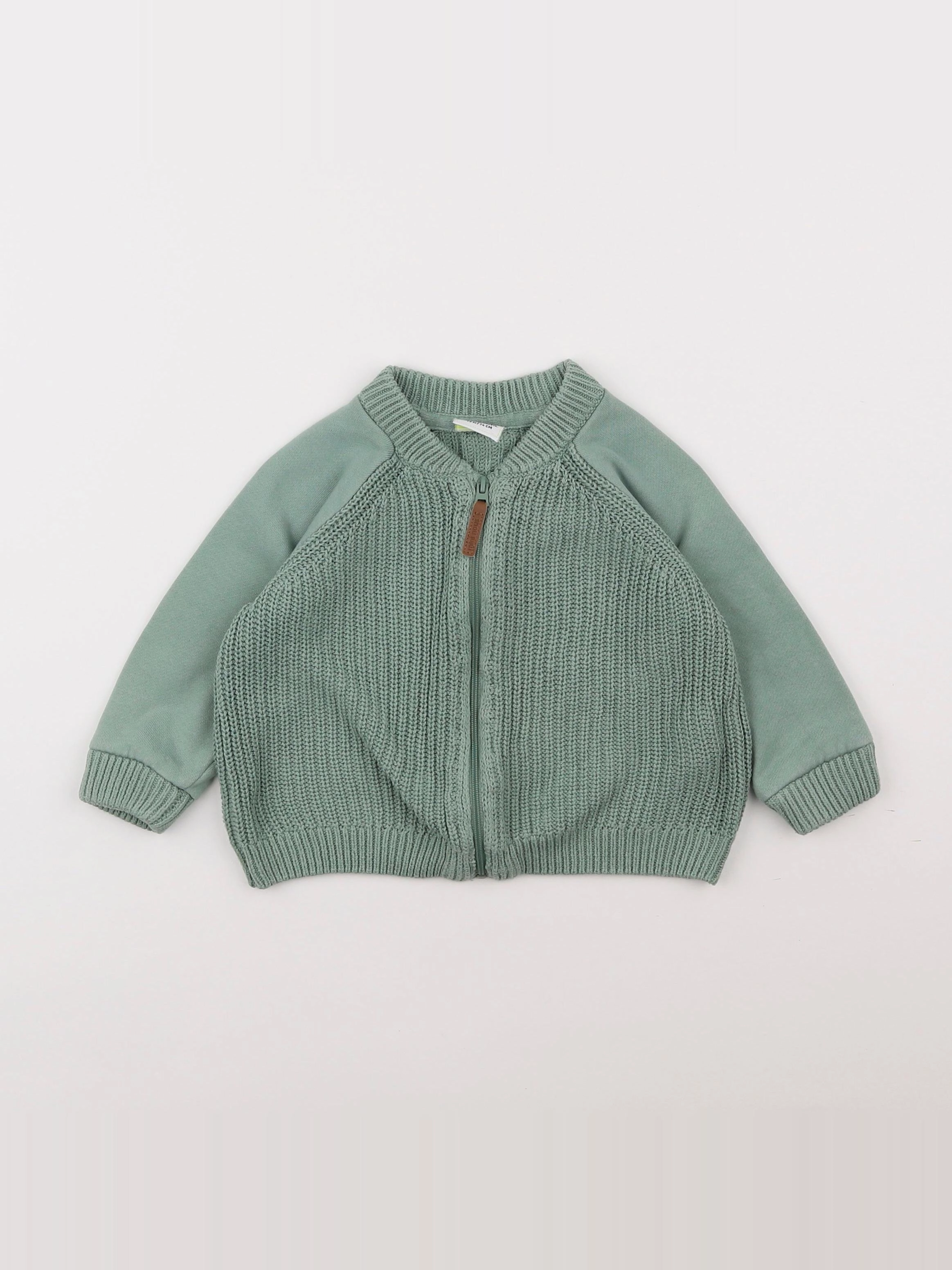 Tape à l'oeil - sweat vert - 12 mois