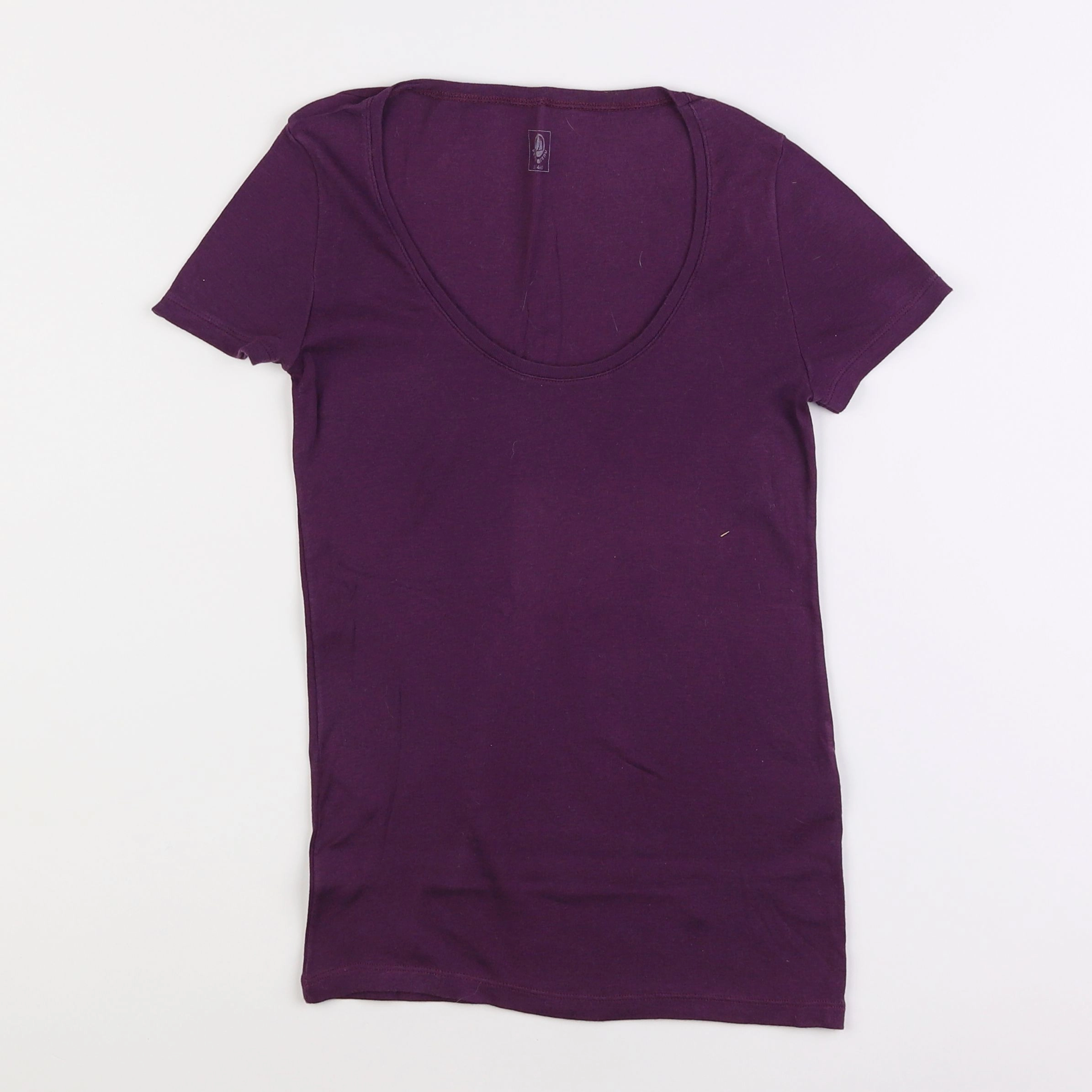 Petit Bateau - tee-shirt violet - 14 ans