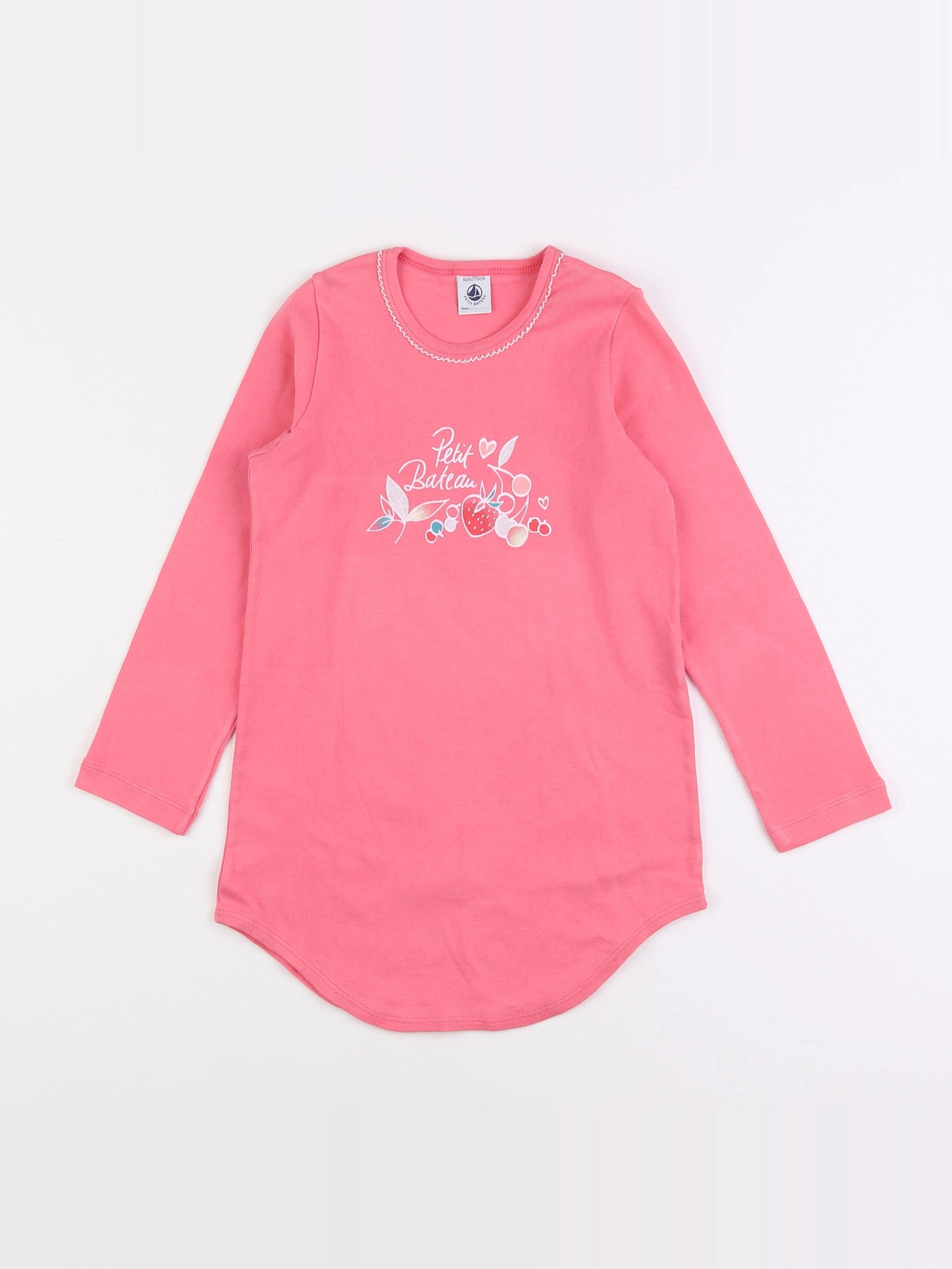 Petit Bateau - maillot de corps rose - 6 ans