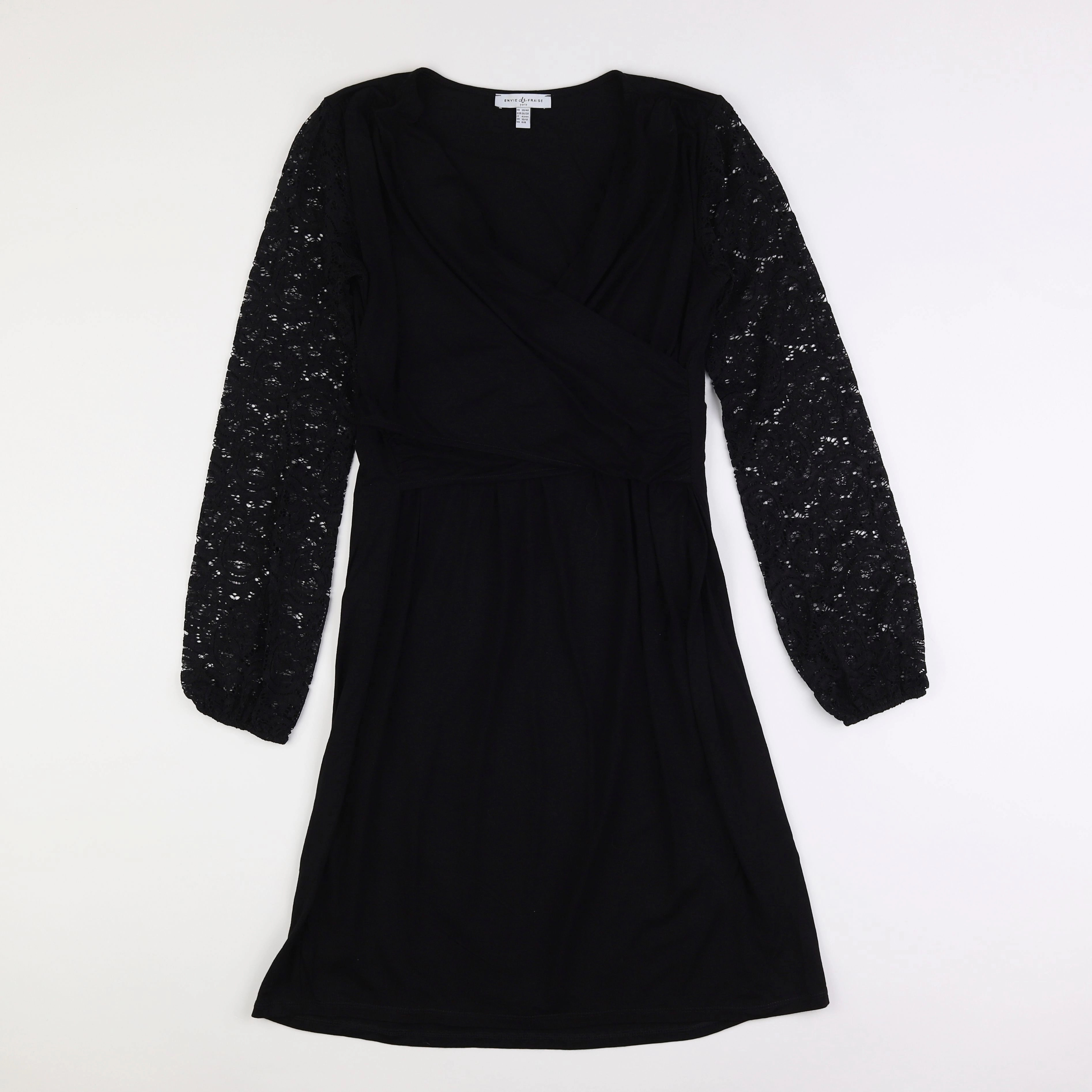 Envie de fraise - robe grossesse, allaitement noir - 38 à 40