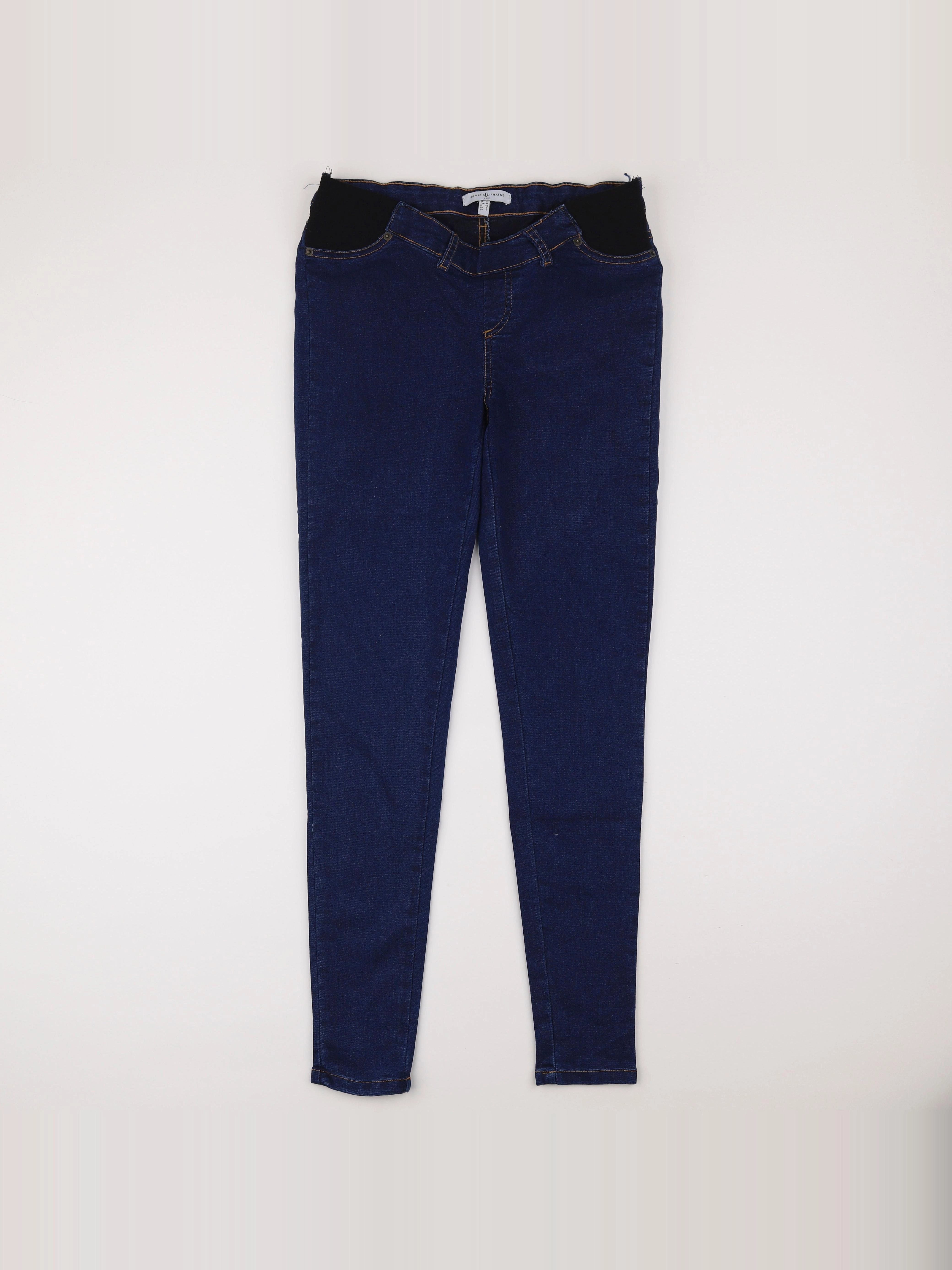 Envie de fraise - jean grossesse bleu - 36
