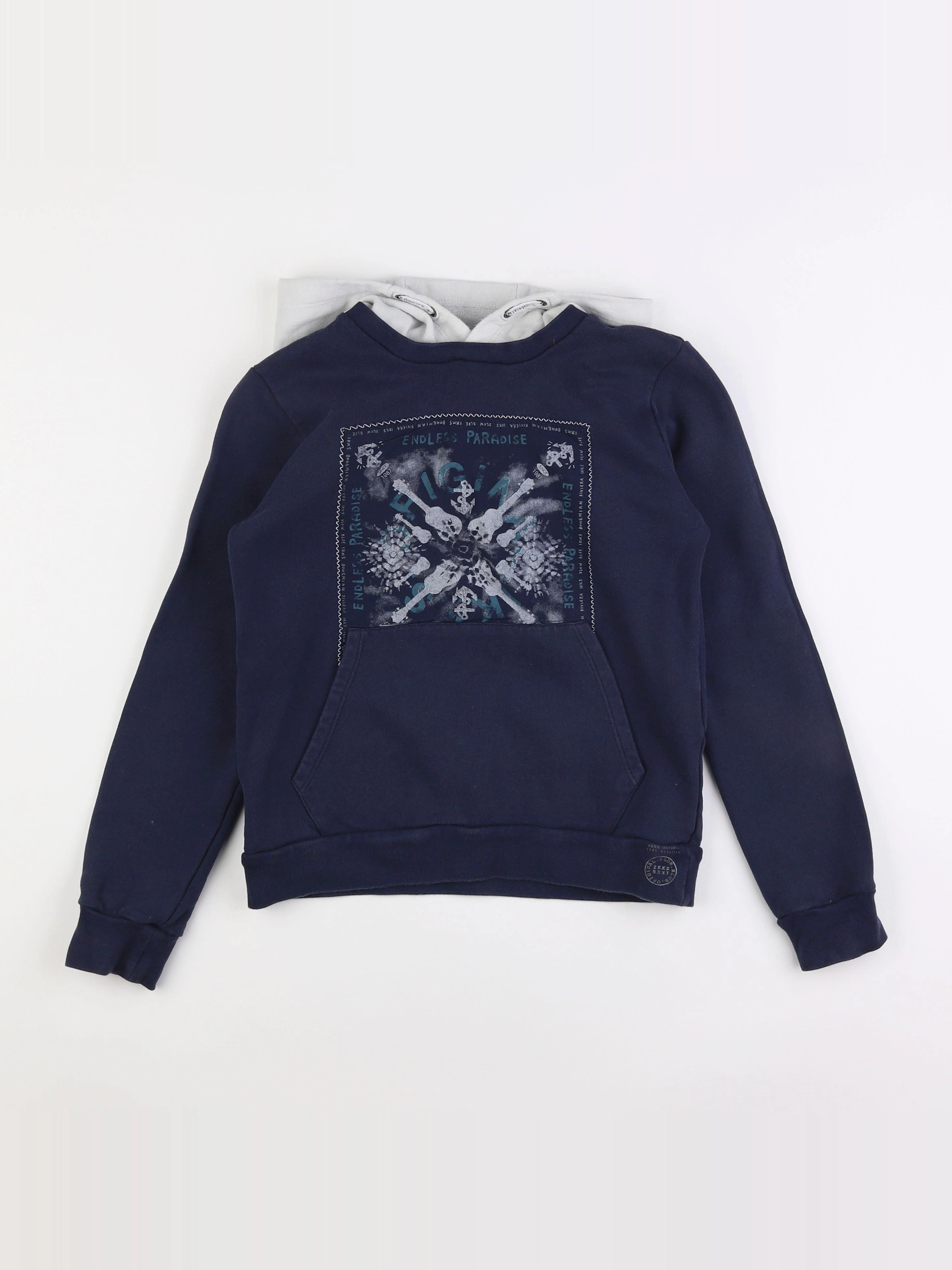 IKKS - sweat bleu - 10 ans
