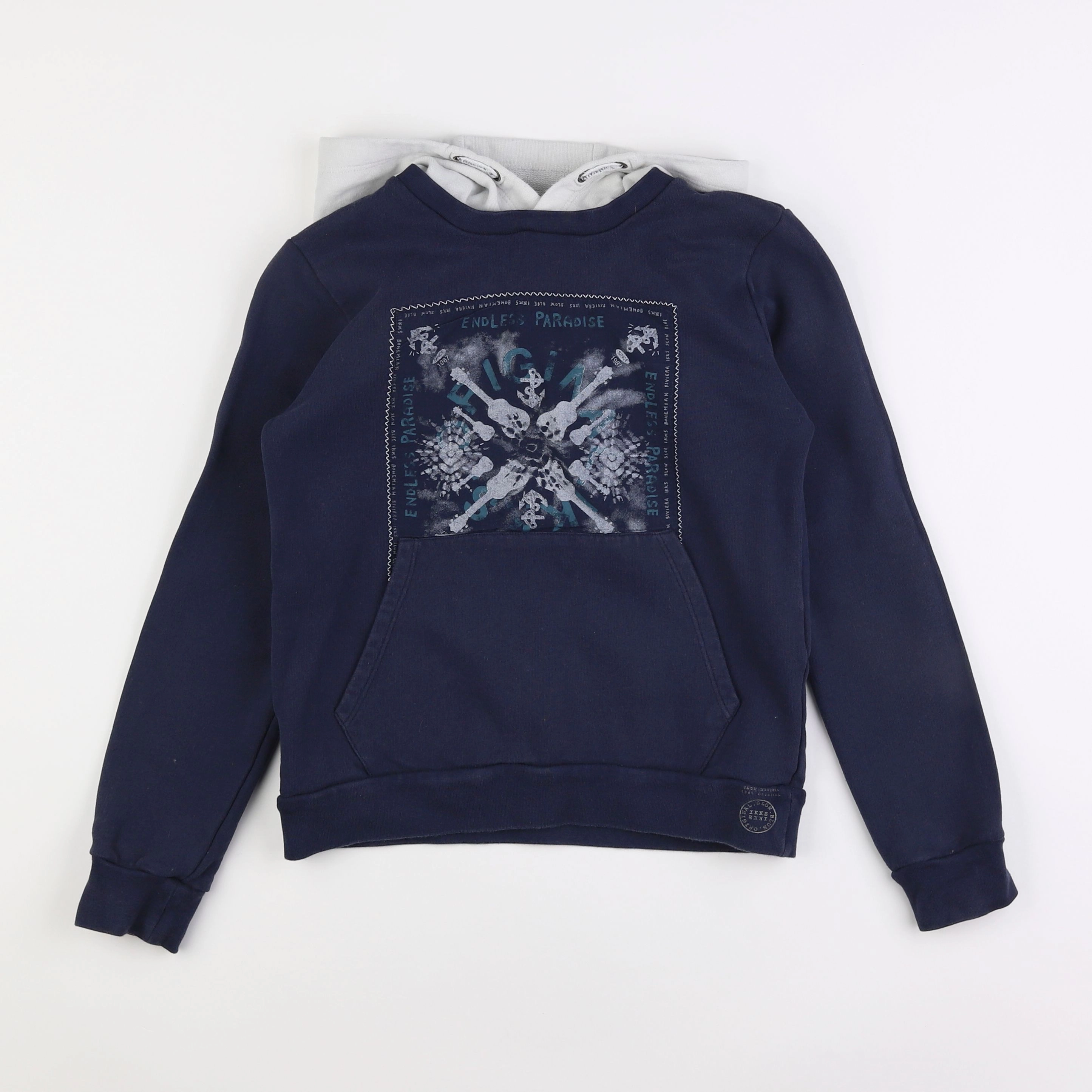 IKKS - sweat bleu - 10 ans