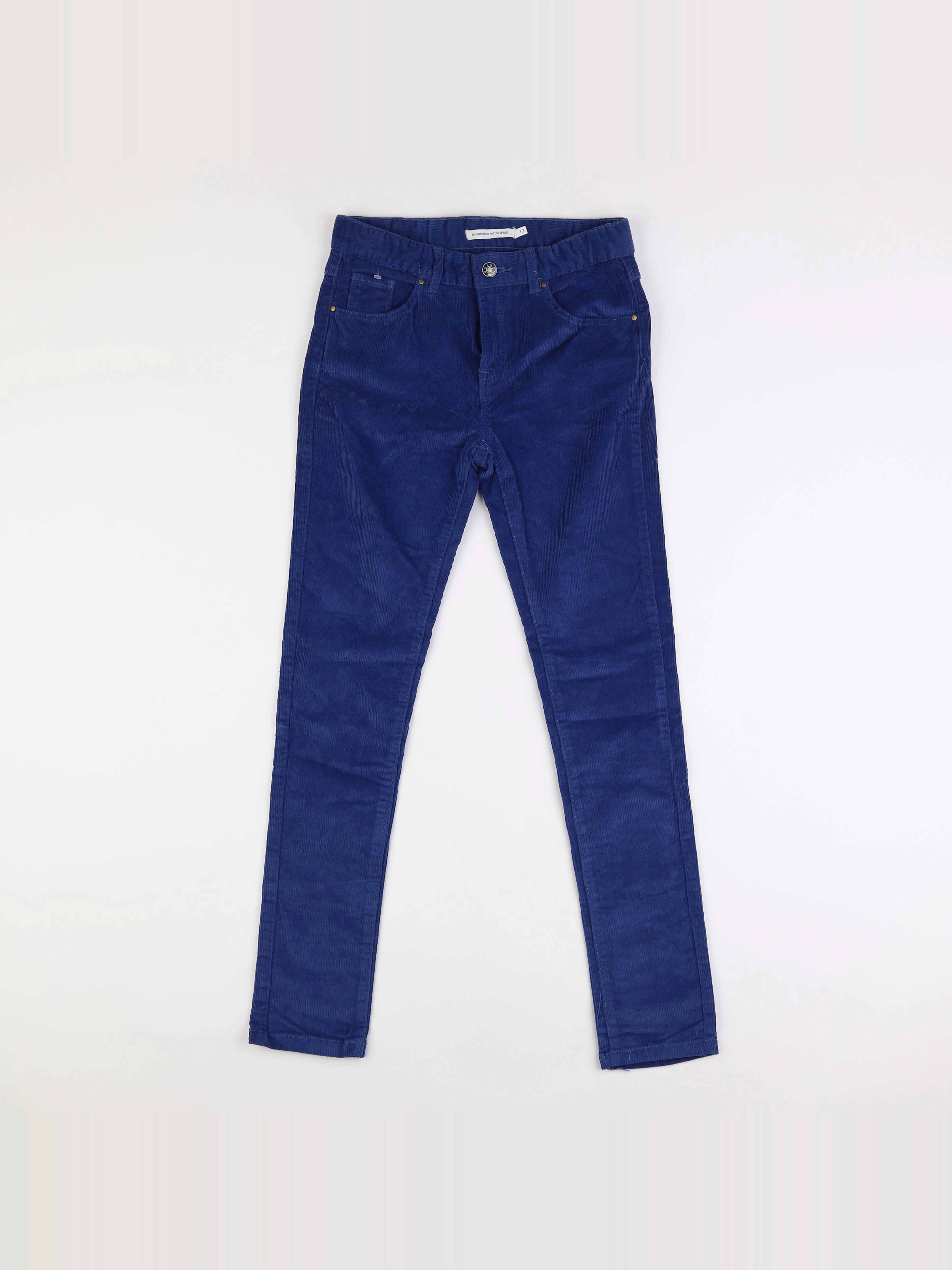 Monoprix - pantalon bleu - 12 ans