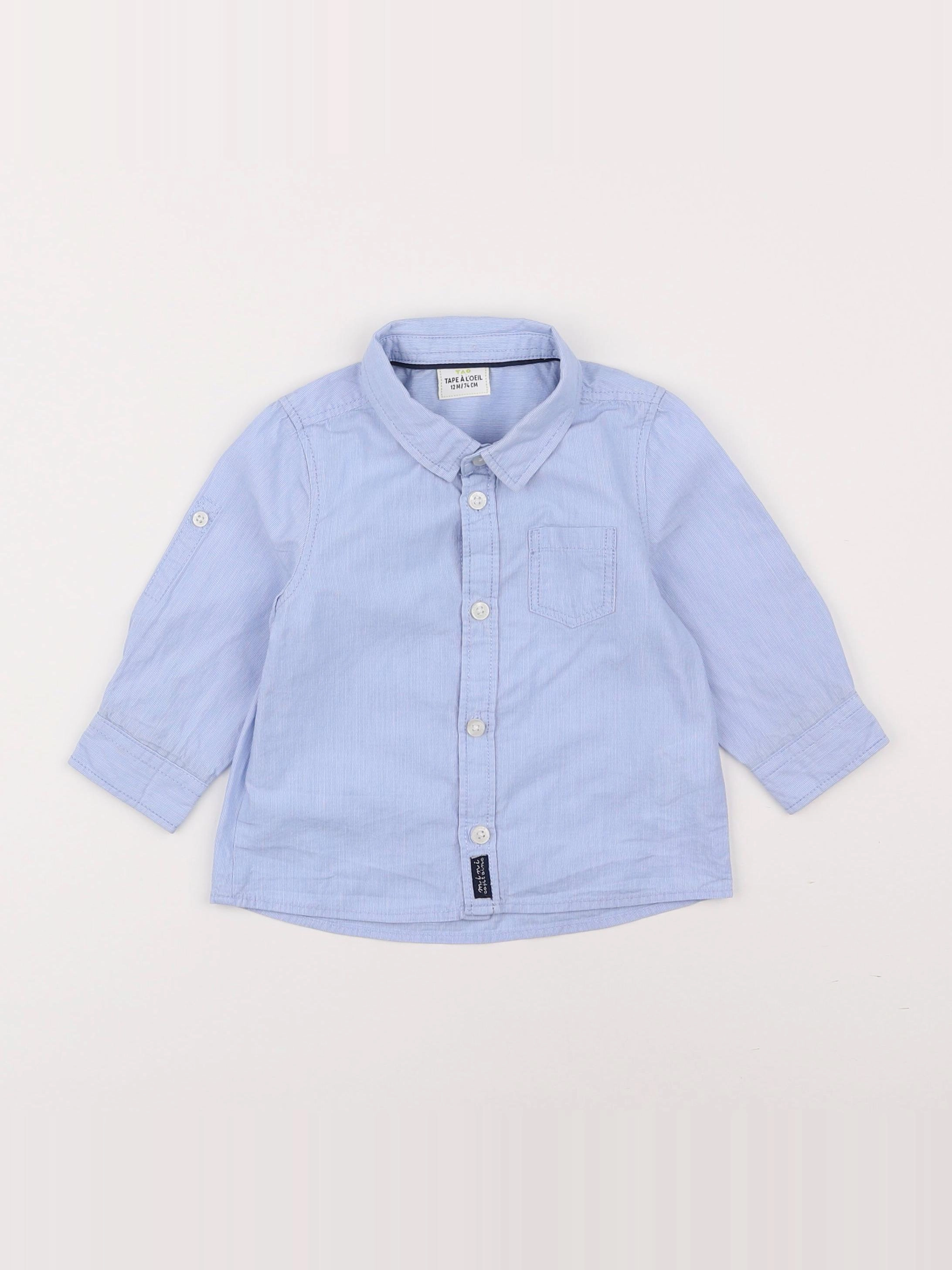 Tape à l'oeil - chemise bleu - 12 mois