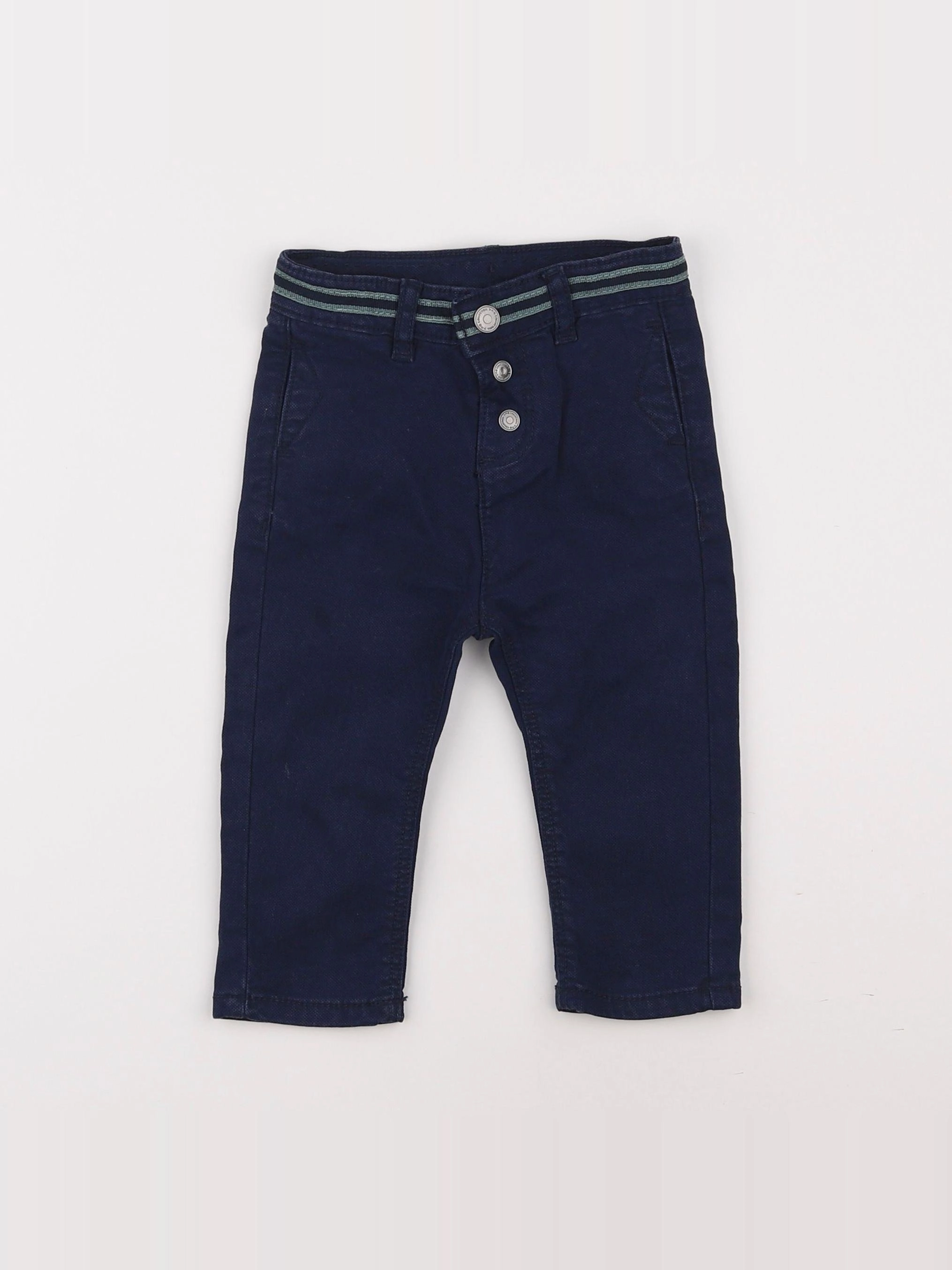 Tape à l'oeil - pantalon bleu - 12 mois