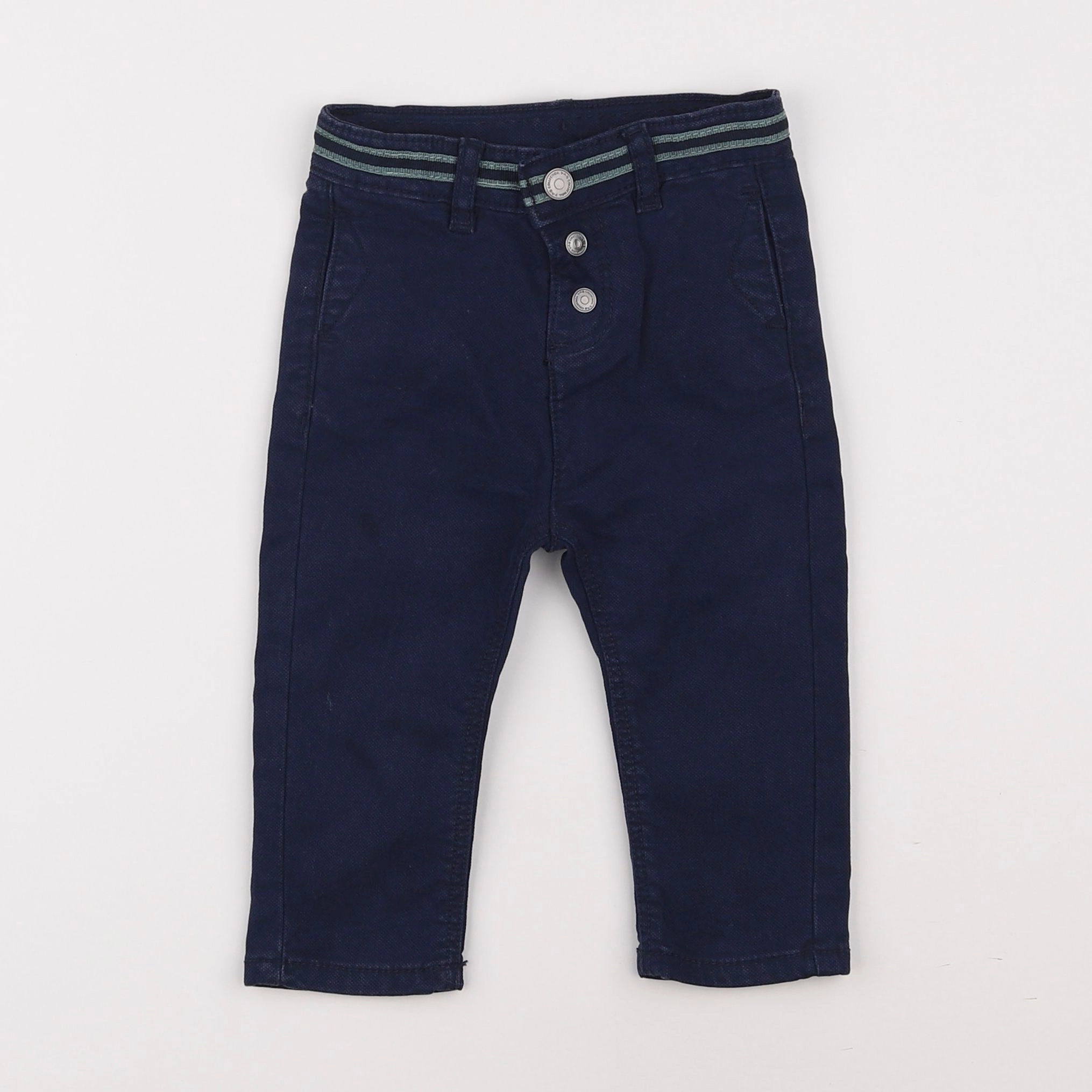 Tape à l'oeil - pantalon bleu - 12 mois