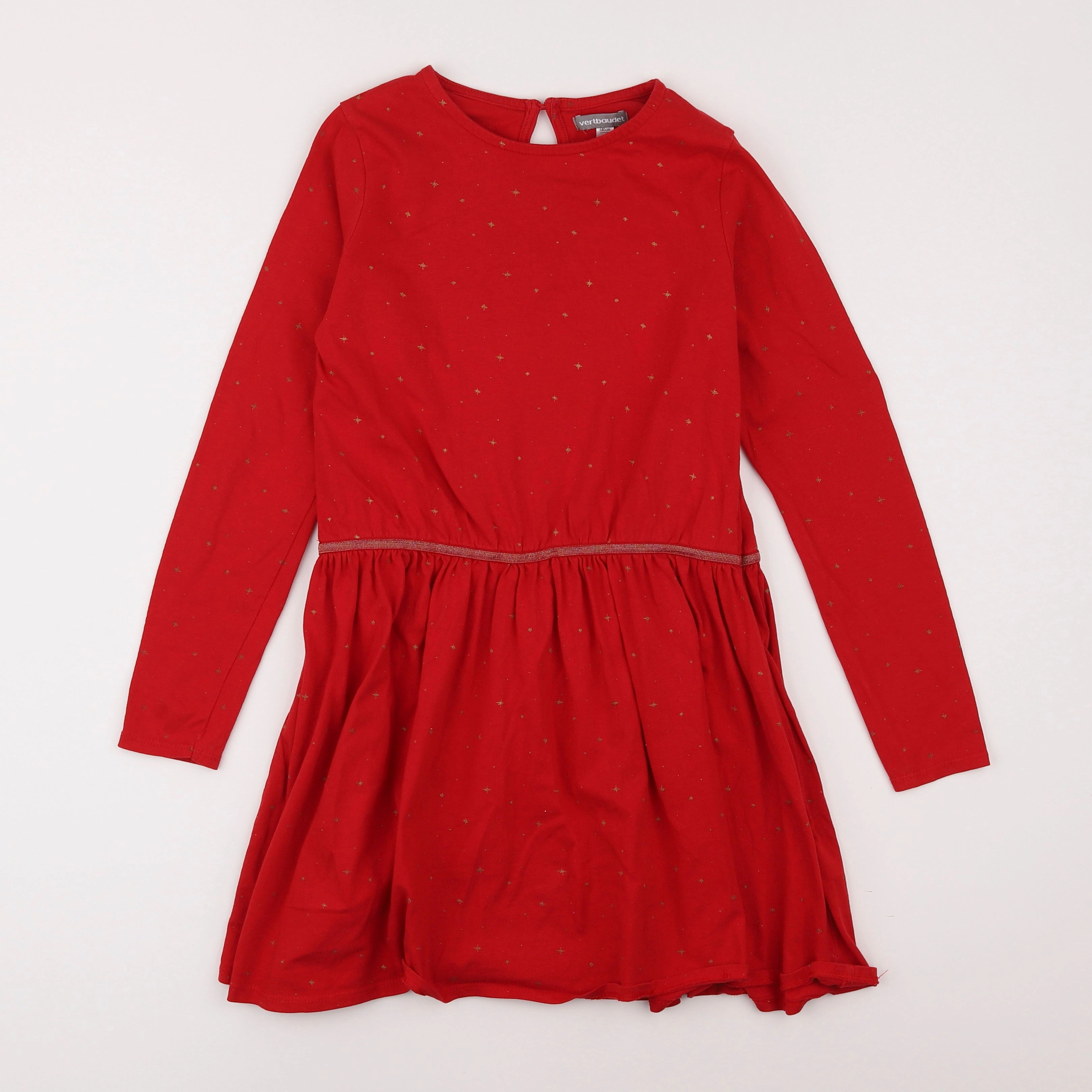 Vertbaudet - robe rouge - 10 ans