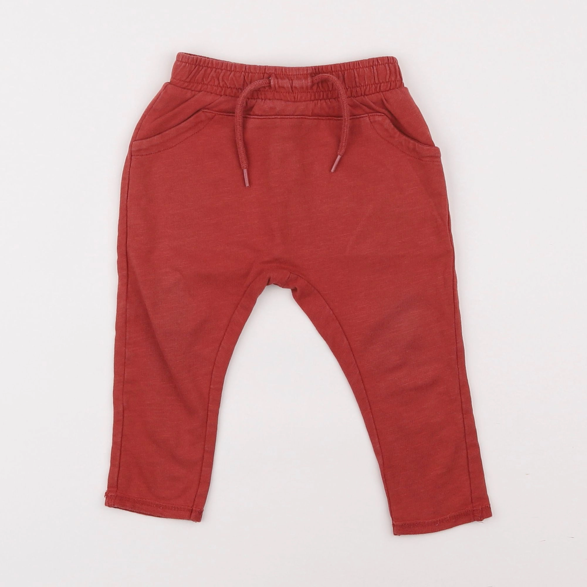 Vertbaudet - jogging rouge - 9 mois
