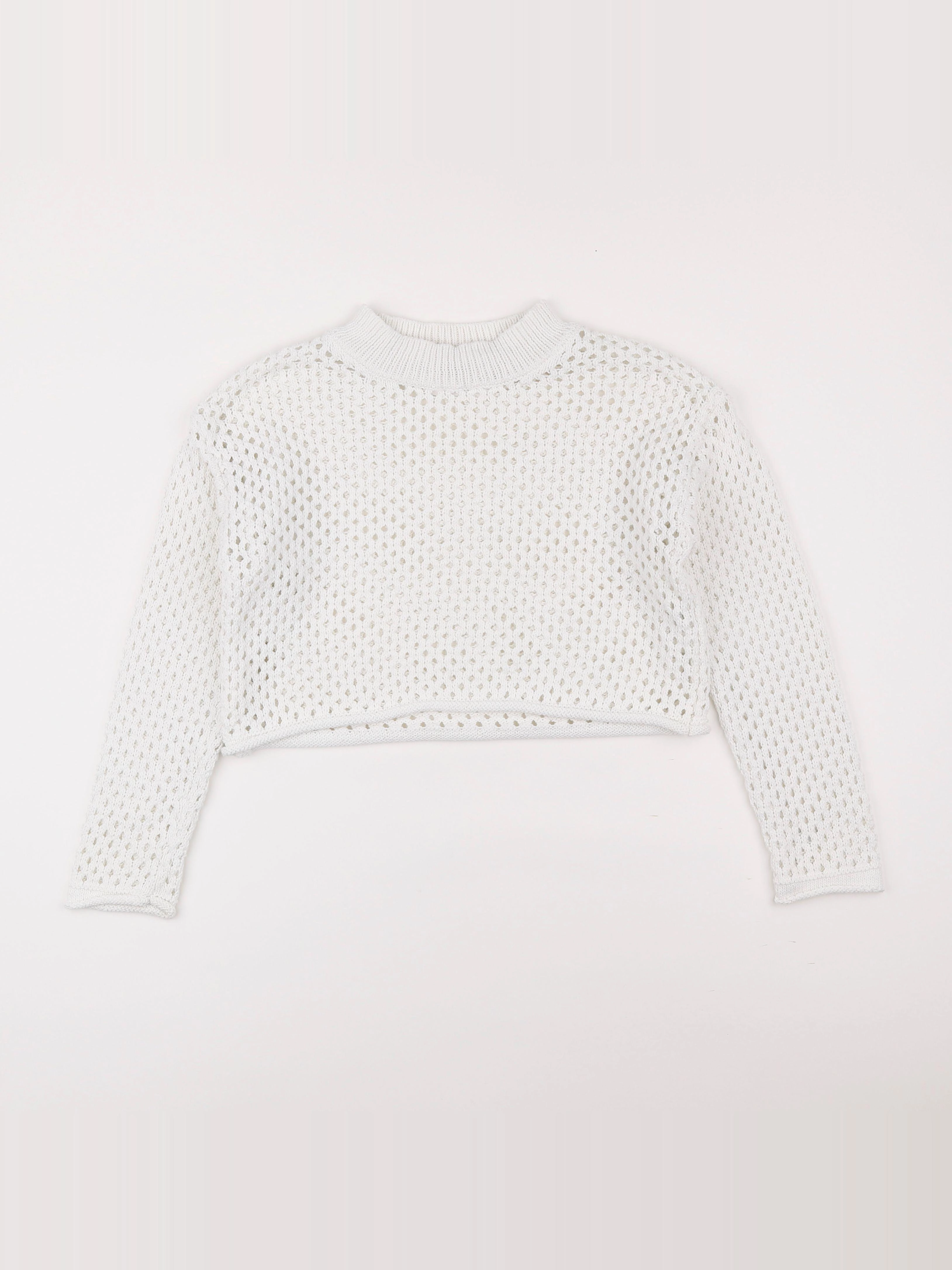 Zara - pull blanc - 9/10 ans