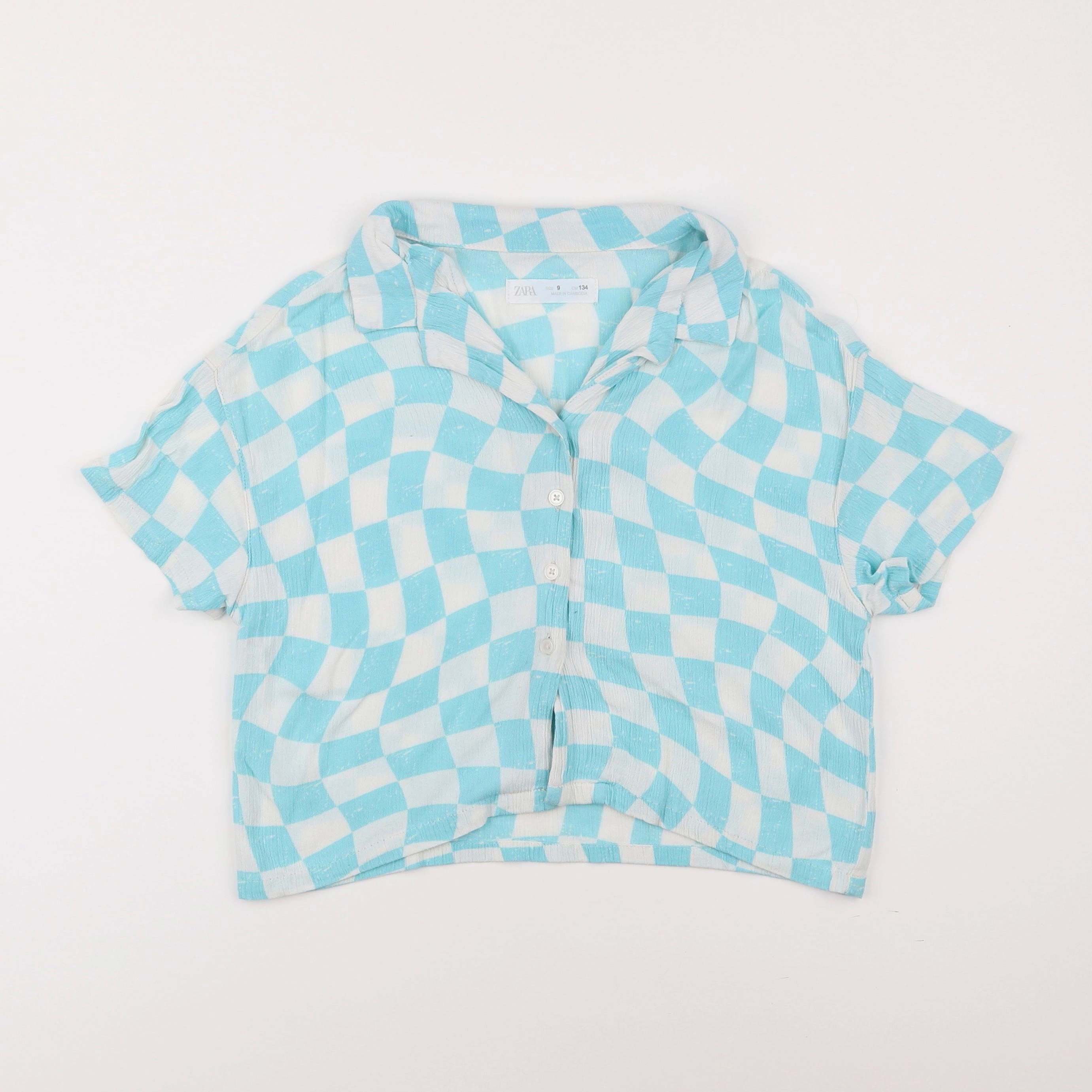 Zara - blouse bleu - 9 ans