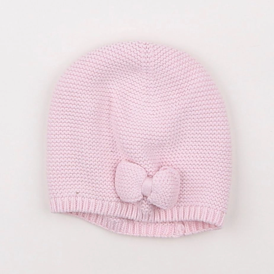 Jacadi - bonnet rose - 12 mois