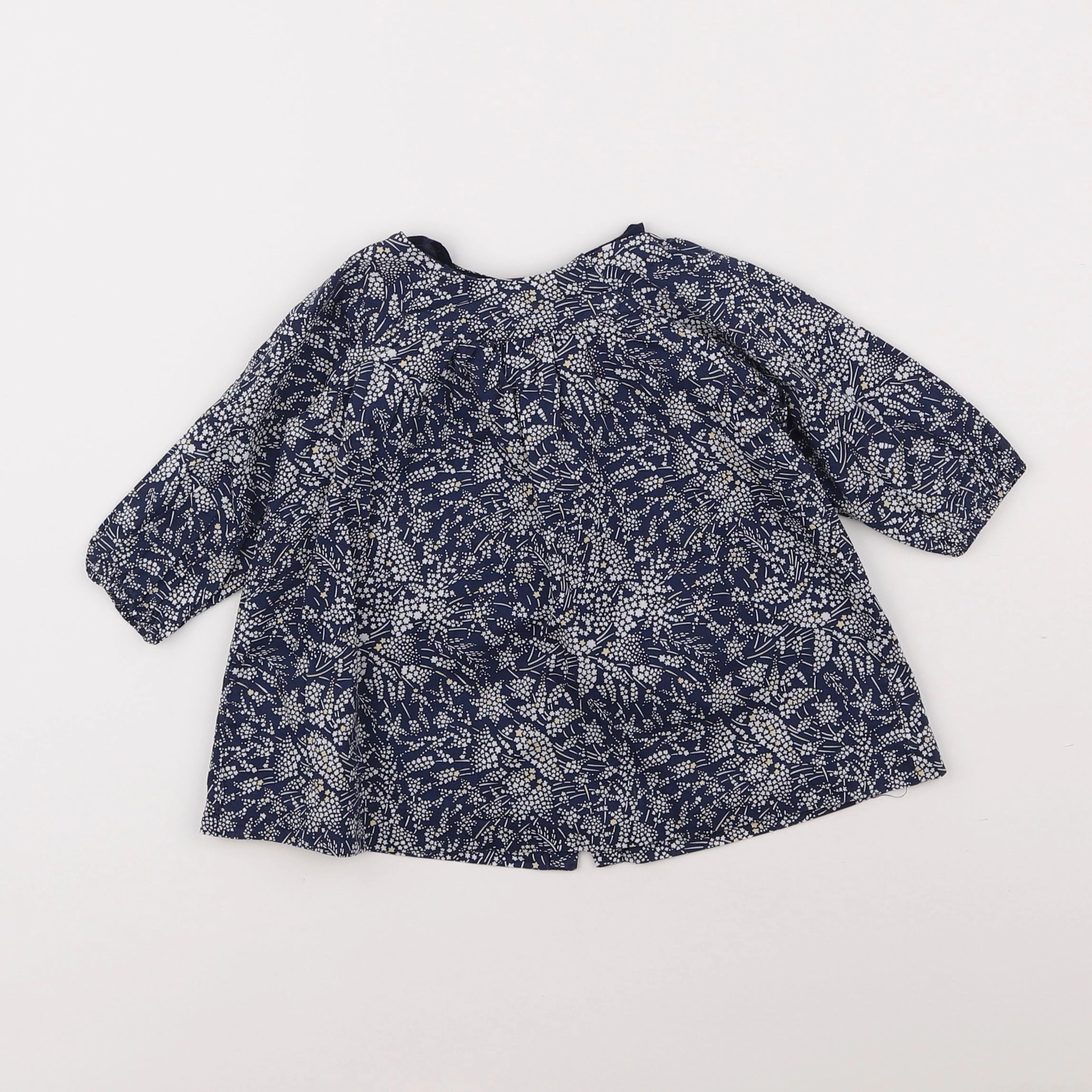 Jacadi - robe liberty bleu - 6 mois